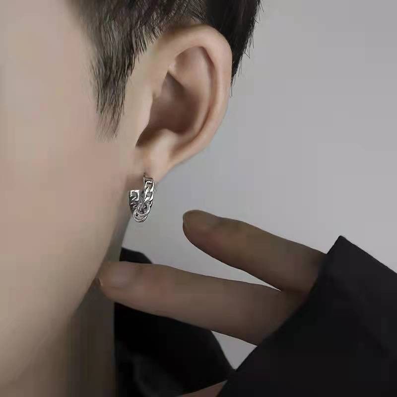 Jewelry × Sterling Silver Matchless Earrings One Pairs Chrome Jewelry Size ONE SIZE - 2 Thumbnail
