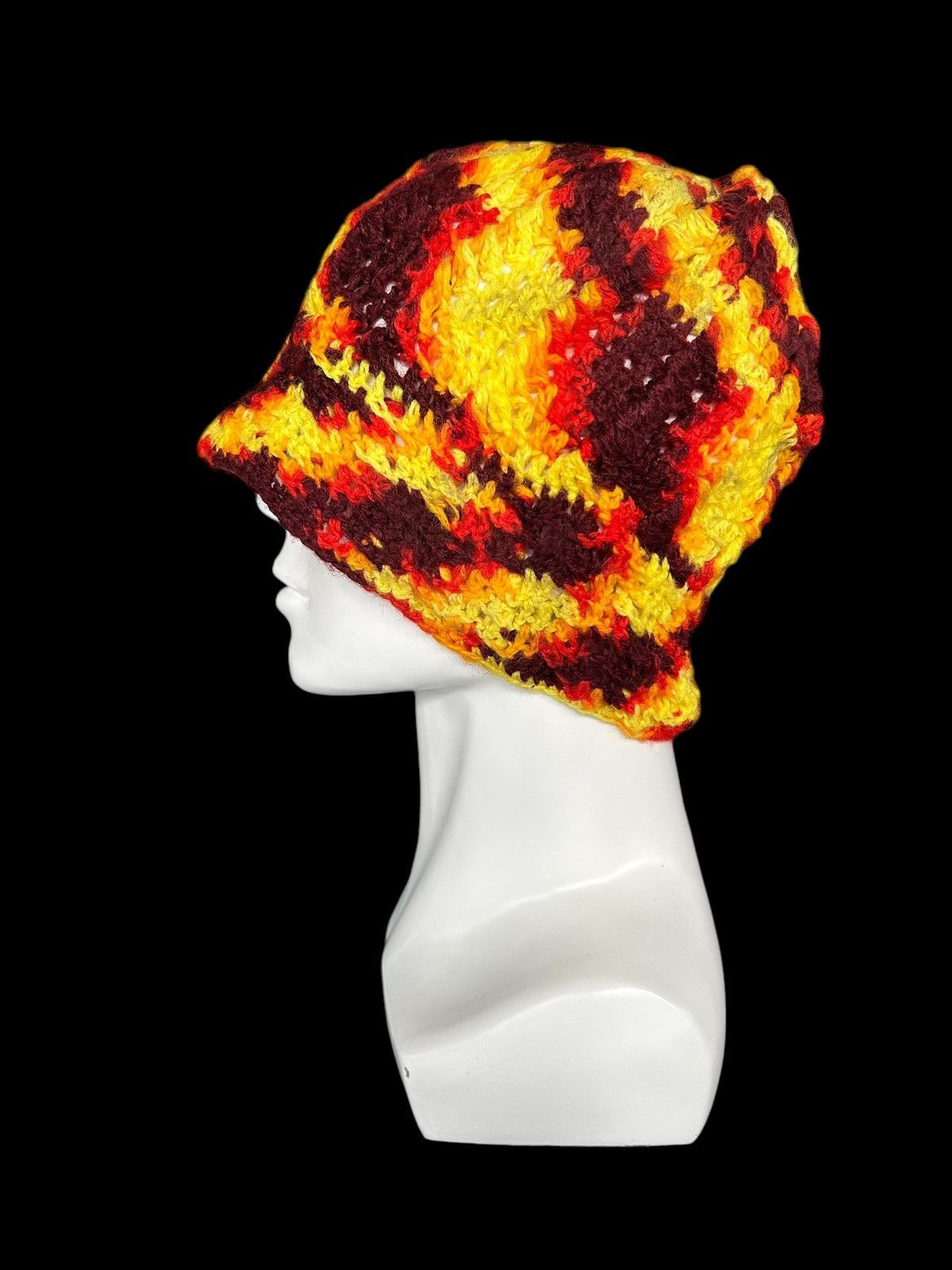 Japanese Brand × Kapital × Vintage Crochet Knitted Handmade Rare Beanie Hats ☠️☠️💥 Size ONE SIZE - 2 Thumbnail