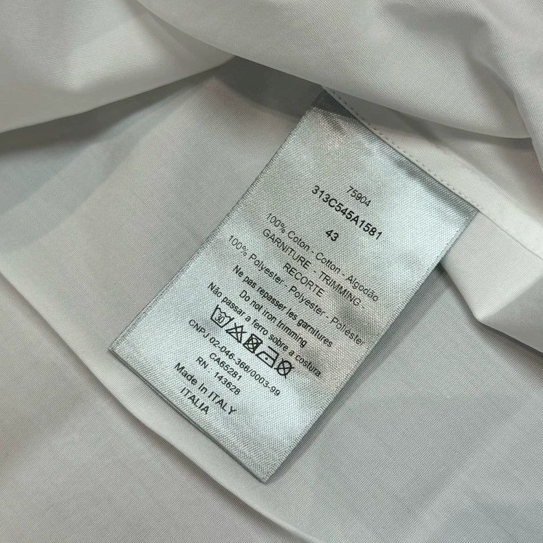 Dior Dior Size43 23 Spring and Summer Label Logo White Long-slee Size US XS / EU 42 / 0 - 8 Thumbnail