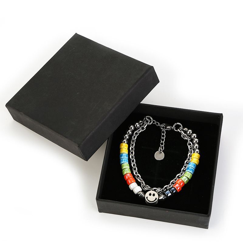 Jewelry Smile Hip-hop Bracelet Y2K Punk Chain Gotch Bracelets Chains Size ONE SIZE - 4 Thumbnail