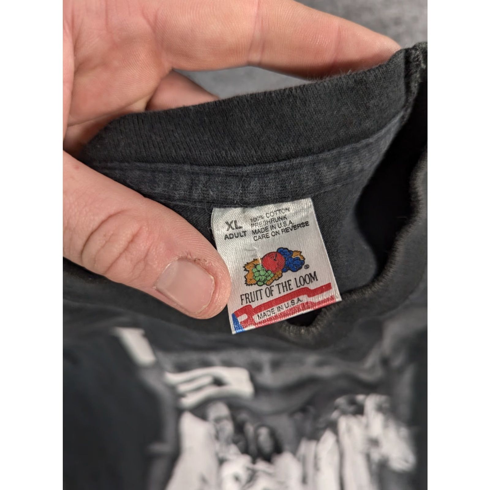 Fruit Of The Loom VINTAGE T-Shirt 90s ER Hospital TV Show Let’s Move it People XL Black Cotton Fruit of the Loom Unisex Adults 1996 Warner Bros Size US XL / EU 56 / 4 - 5 Thumbnail