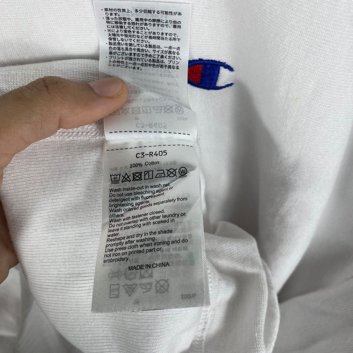 Champion CHAMPION Two Tones Sleeve Reverse Weave Tee Shirt Large Size Size US L / EU 52-54 / 3 - 8 Thumbnail