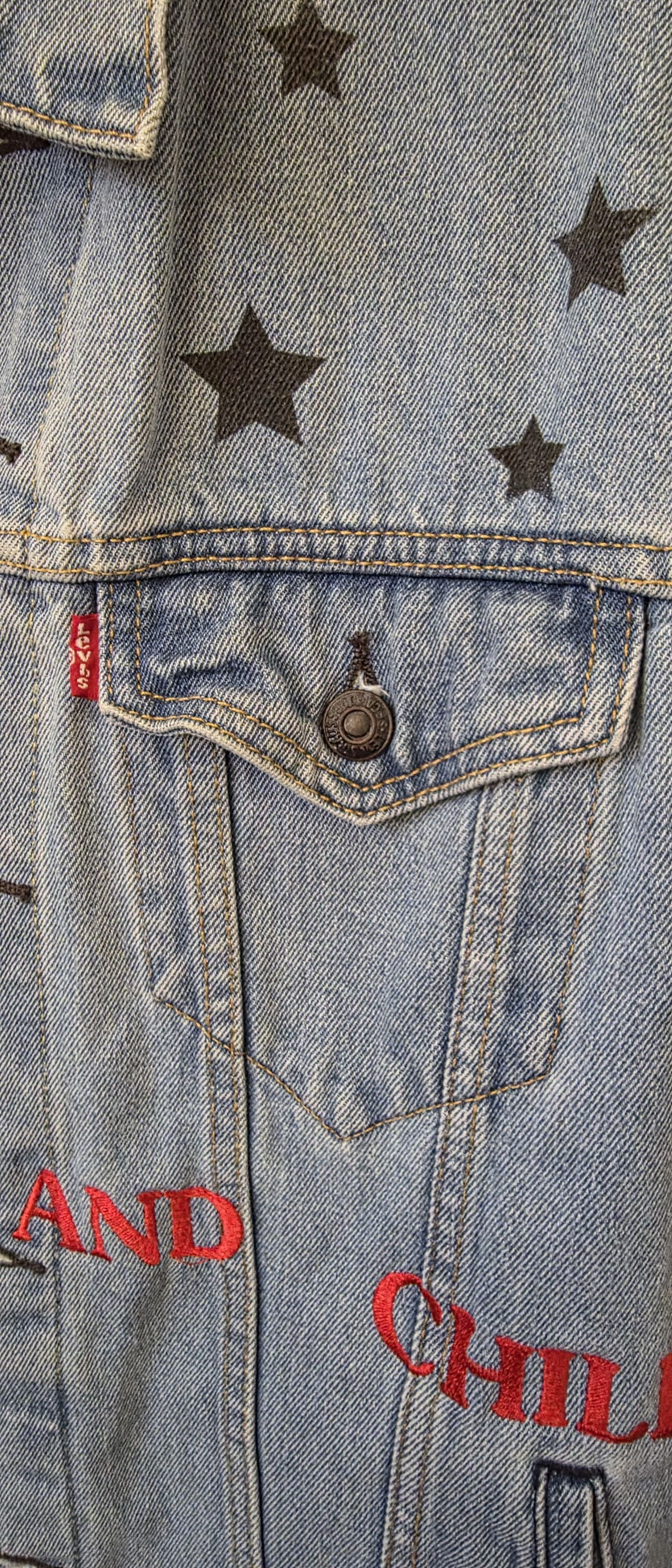 Travis Scott 🔥 RARE Travis Scott Astroworld Levis Denim Jacket - NEW Size US M / EU 48-50 / 2 - 6 Thumbnail
