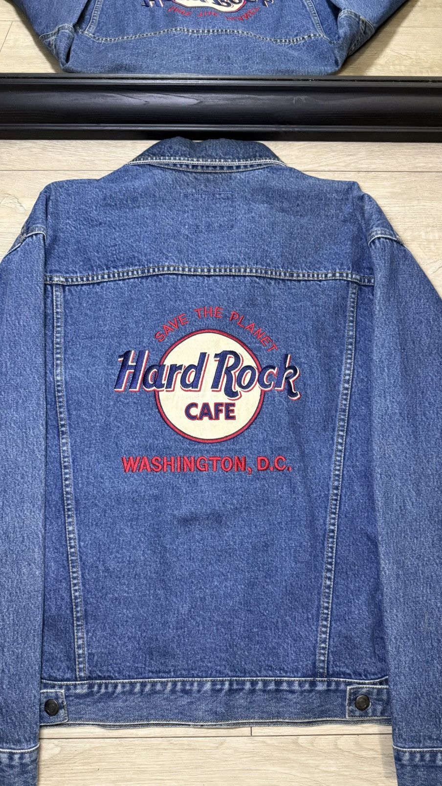 Hard Rock Cafe Vintage / Y2K Hard Rock Cafe Denim Jacket Size US L / EU 52-54 / 3 - 3 Thumbnail