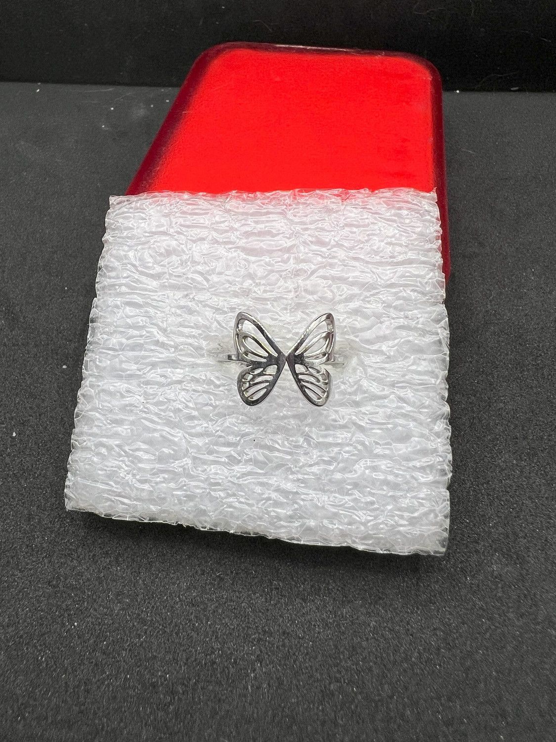 Jewelry Butterfly Silver Ring - Size 6 Size ONE SIZE - 1 Thumbnail