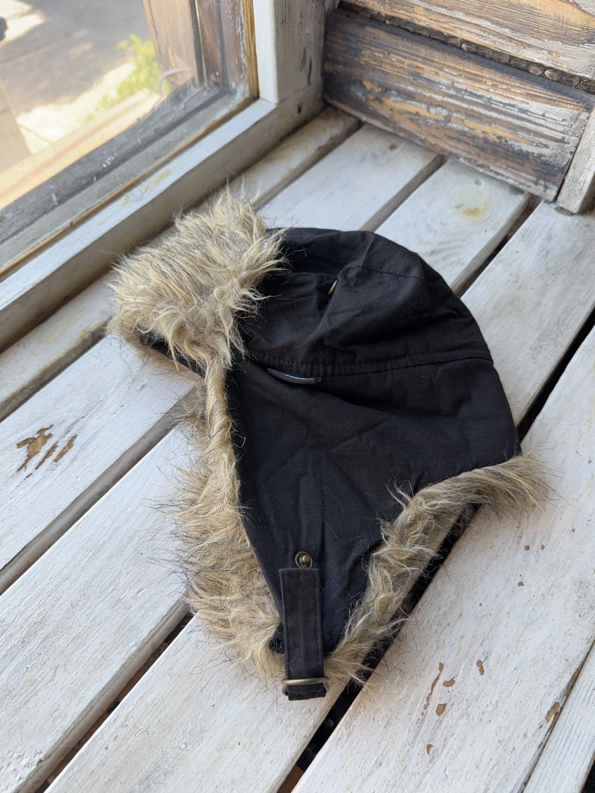 Vintage Y2K Vintage Fuzzy Hat Mohair knit Ushanka Trapper hat retro Size ONE SIZE - 4 Thumbnail