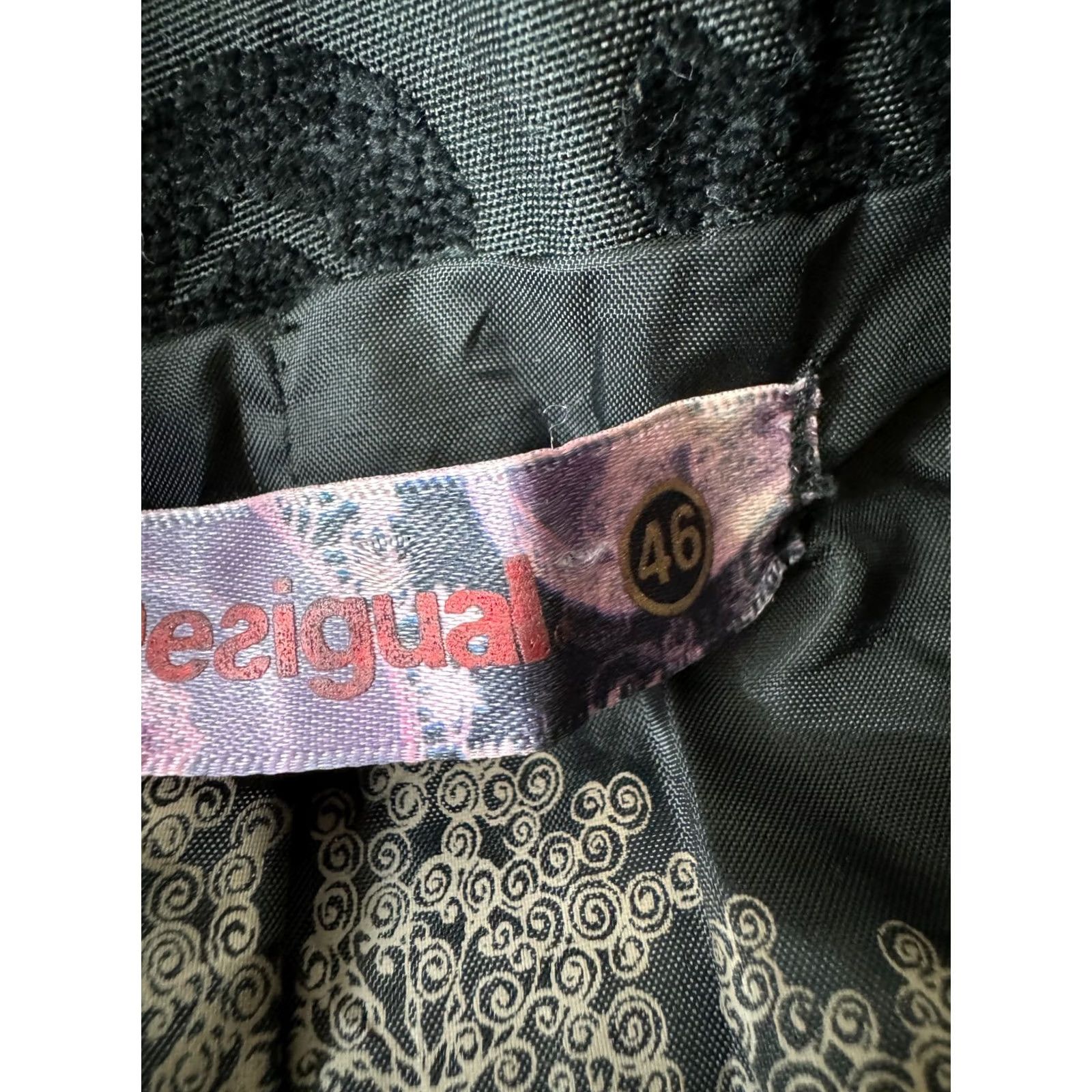 Desigual Desigual Coat Womens Size 46 Multicoloured Cotton Blend Overcoat Jacket 46 Womens Size L / US 10 / IT 46 - 7 Thumbnail