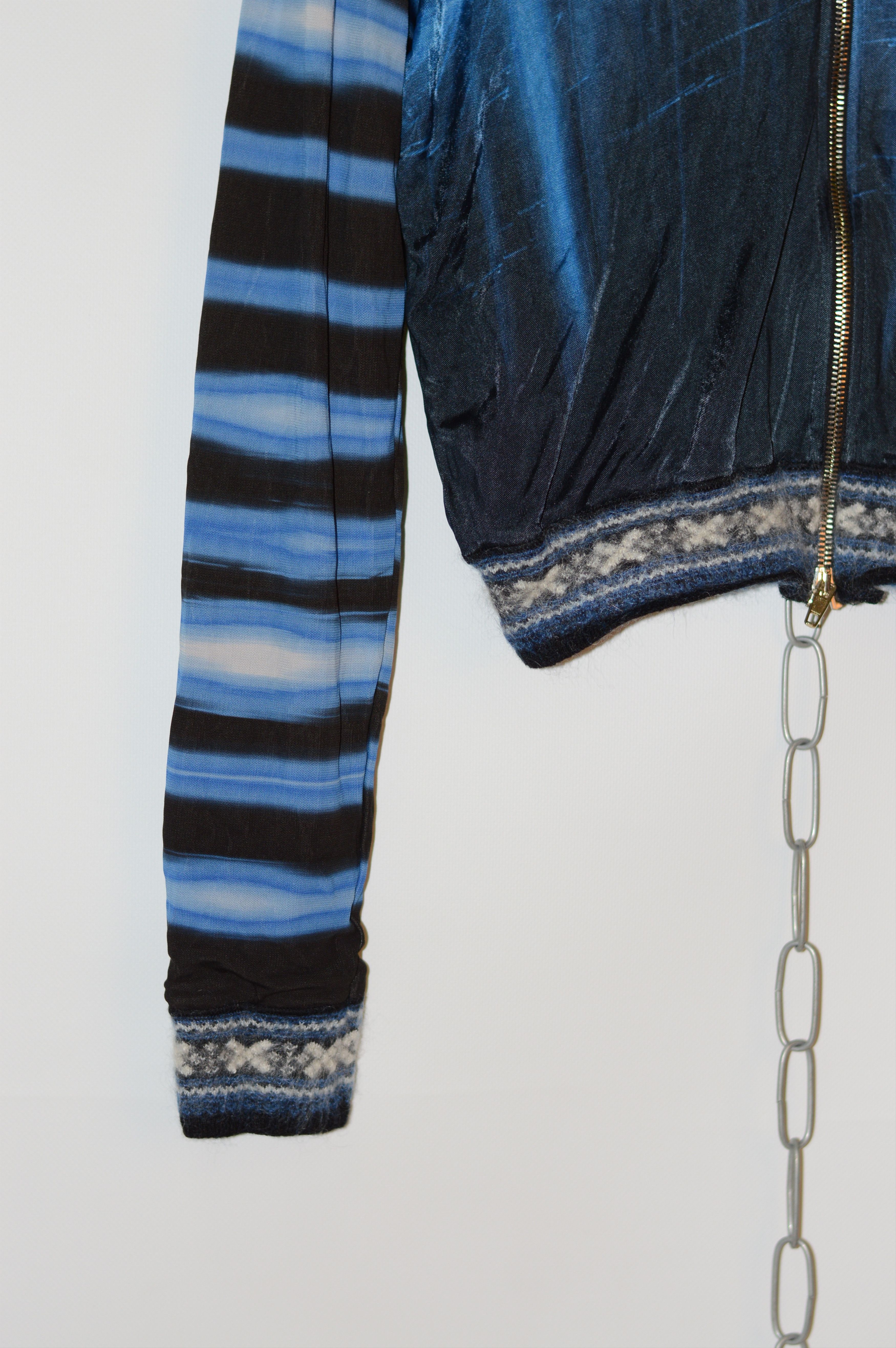 Jean Paul Gaultier Vintage Jean Paul Gaultier Soleil Blue Printed Rayon Top Size M / US 6-8 / IT 42-44 - 7 Thumbnail