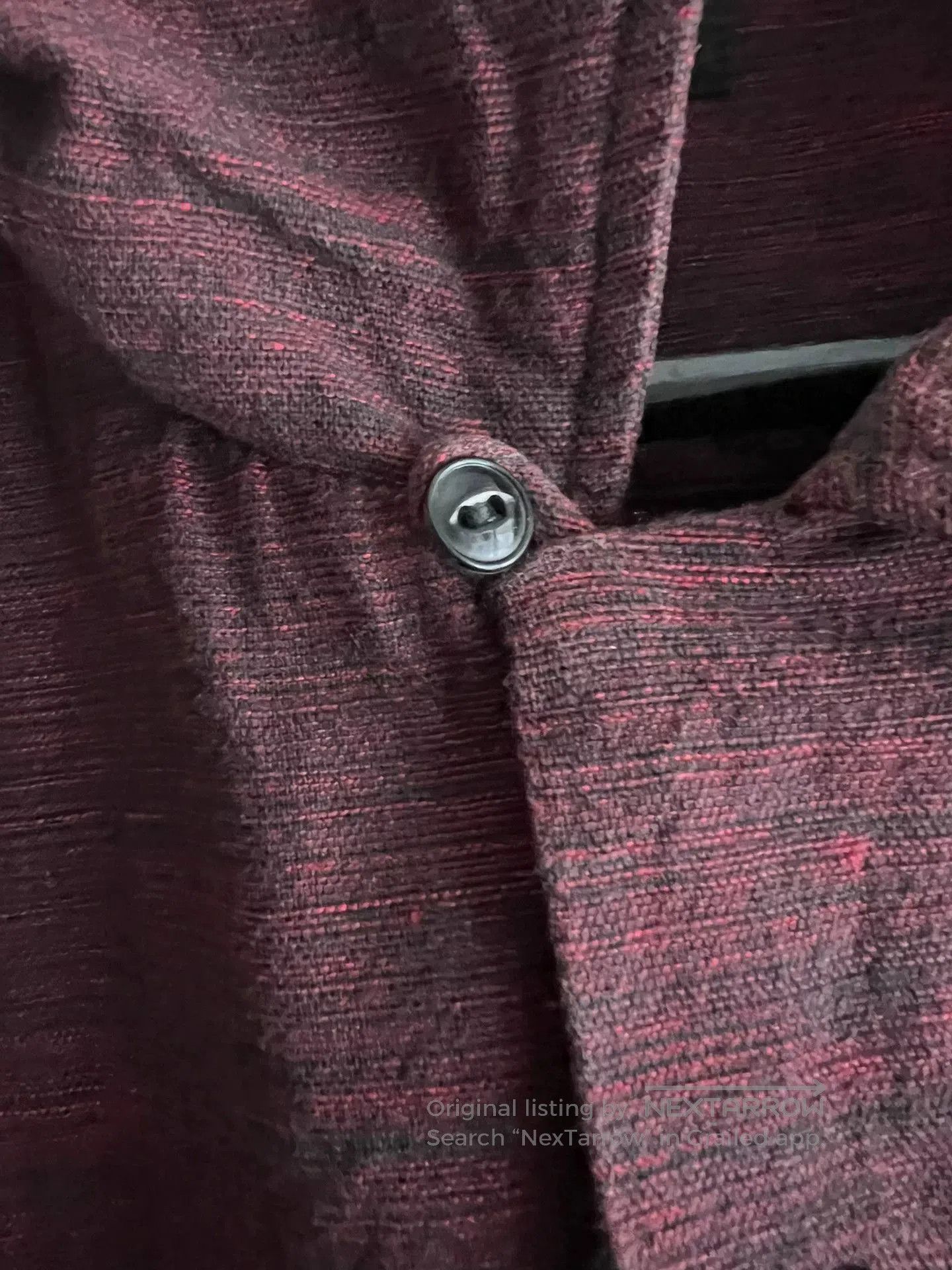 Tenderloin open collar shirt in rich burgundy color. Size US S / EU 44-46 / 1 - 5 Thumbnail
