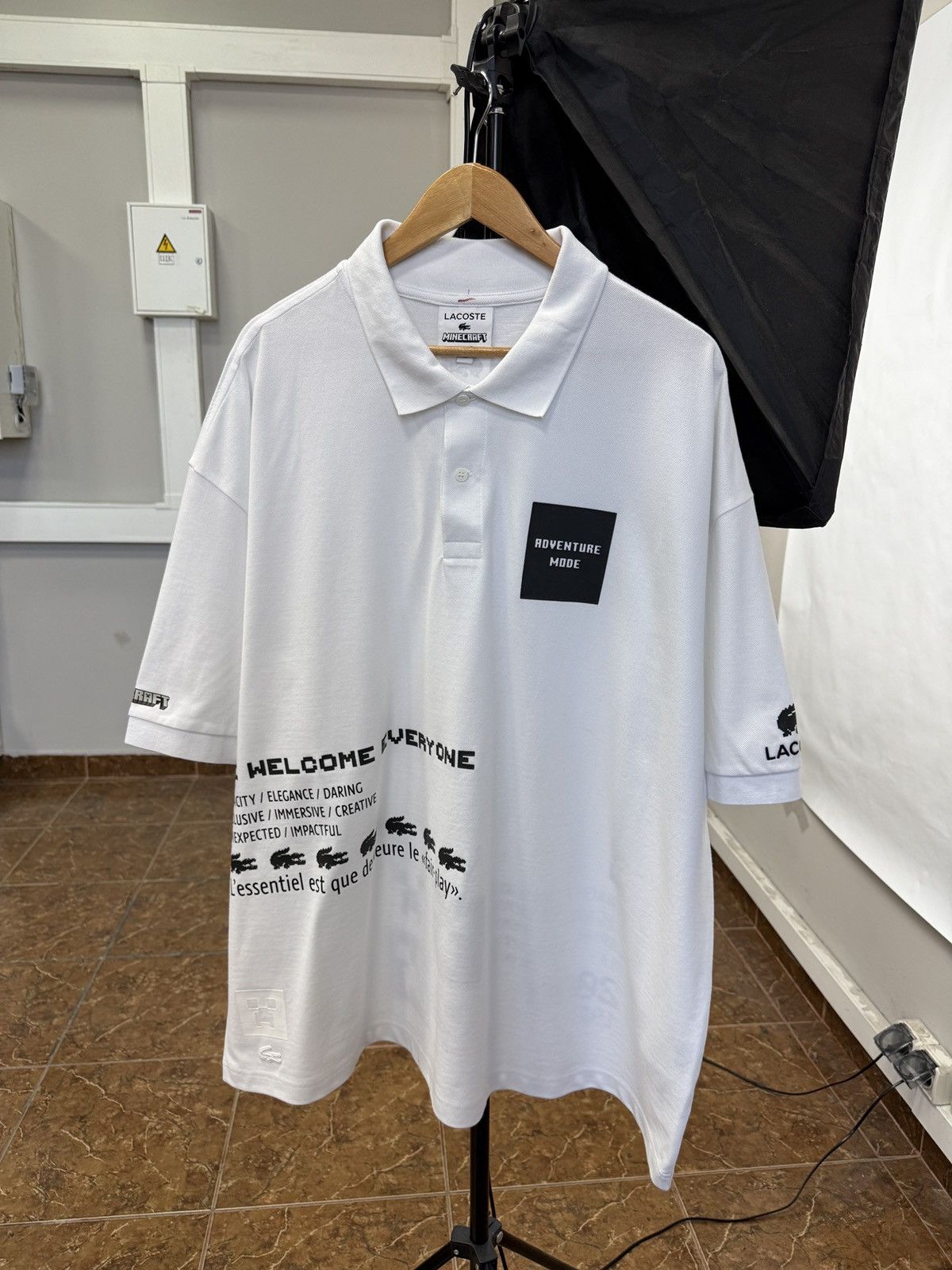 Lacoste 🇫🇷 Lacoste Minecraft Loose Fit Polo T-Shirt Made in France Size US XXL / EU 58 / 5 - 7 Thumbnail