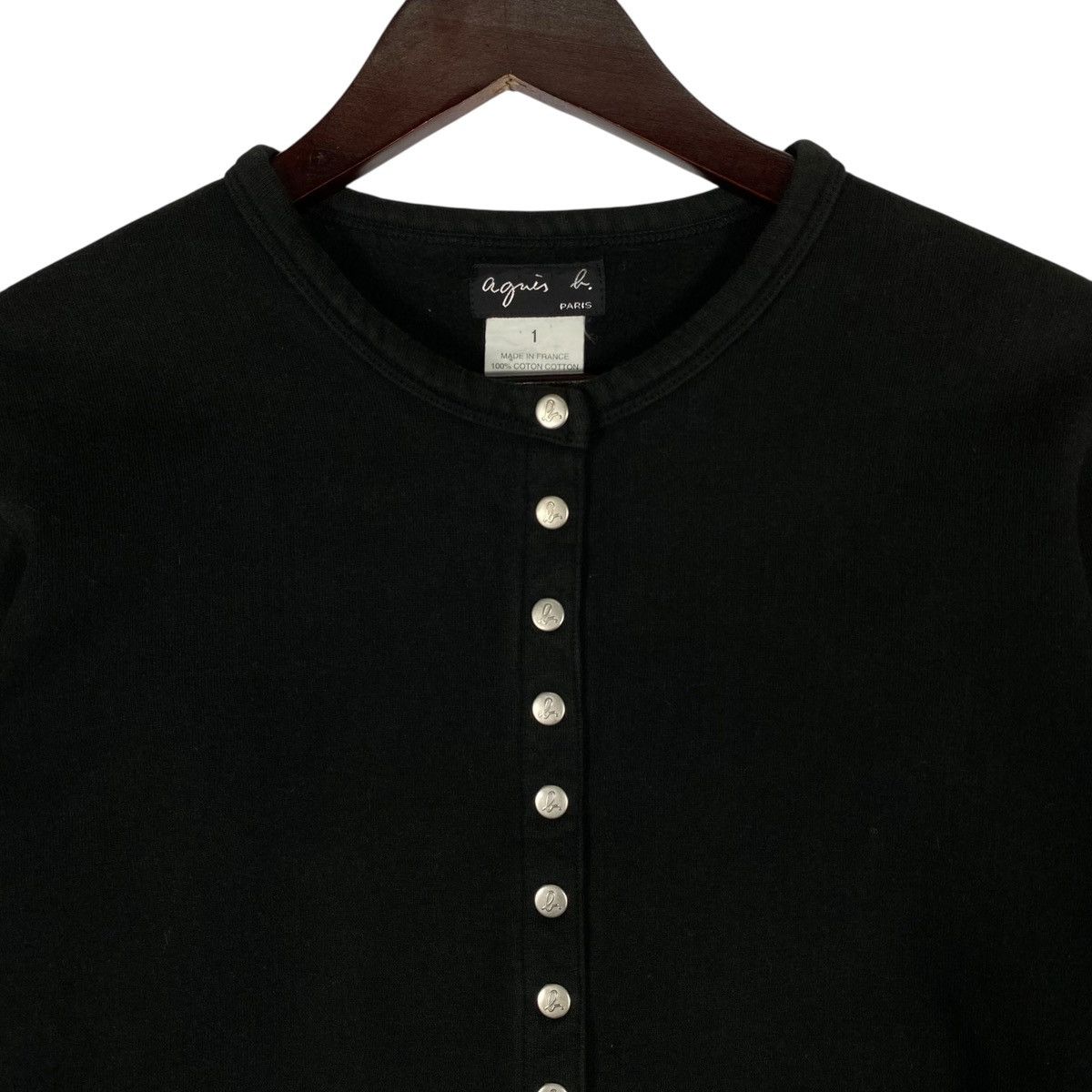agnes b. Vintage Agnes B Paris Snap Button Caridgan Size S / US 4 / IT 40 - 4 Thumbnail