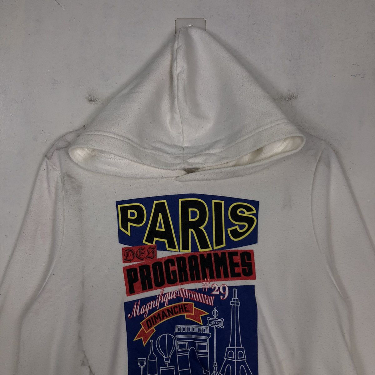 Hysteric Glamour 🔥 Vtg Hoodie Pull Over Paris Program Big Logo Spell Out Size US M / EU 48-50 / 2 - 3 Thumbnail