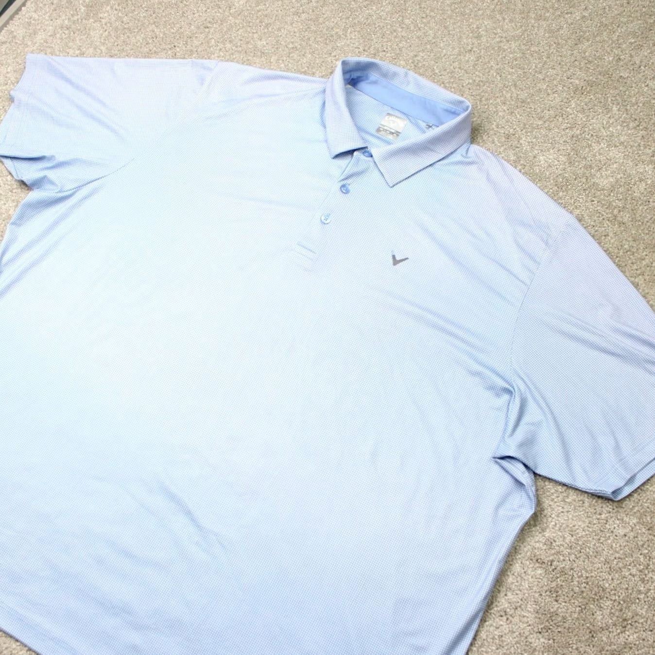 Callaway Callaway Golf Polo Shirt Men 4XL Blue Geometric Opti-Dri Short Sleeve Size US XXL / EU 58 / 5 - 3 Thumbnail