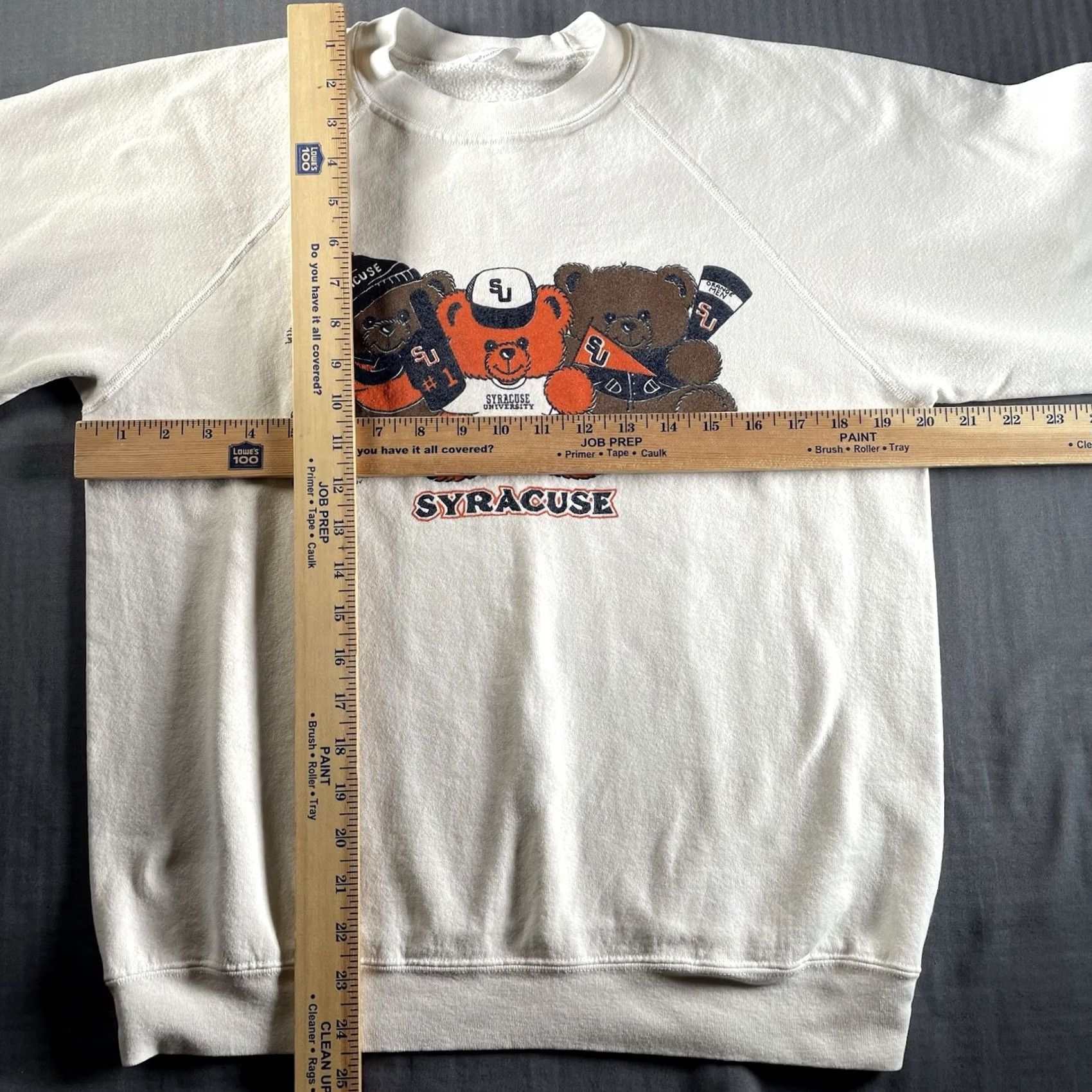 Vintage VINTAGE Syracuse Sweatshirt Mens Large White University Pullover Bears L 80s Size US L / EU 52-54 / 3 - 7 Thumbnail