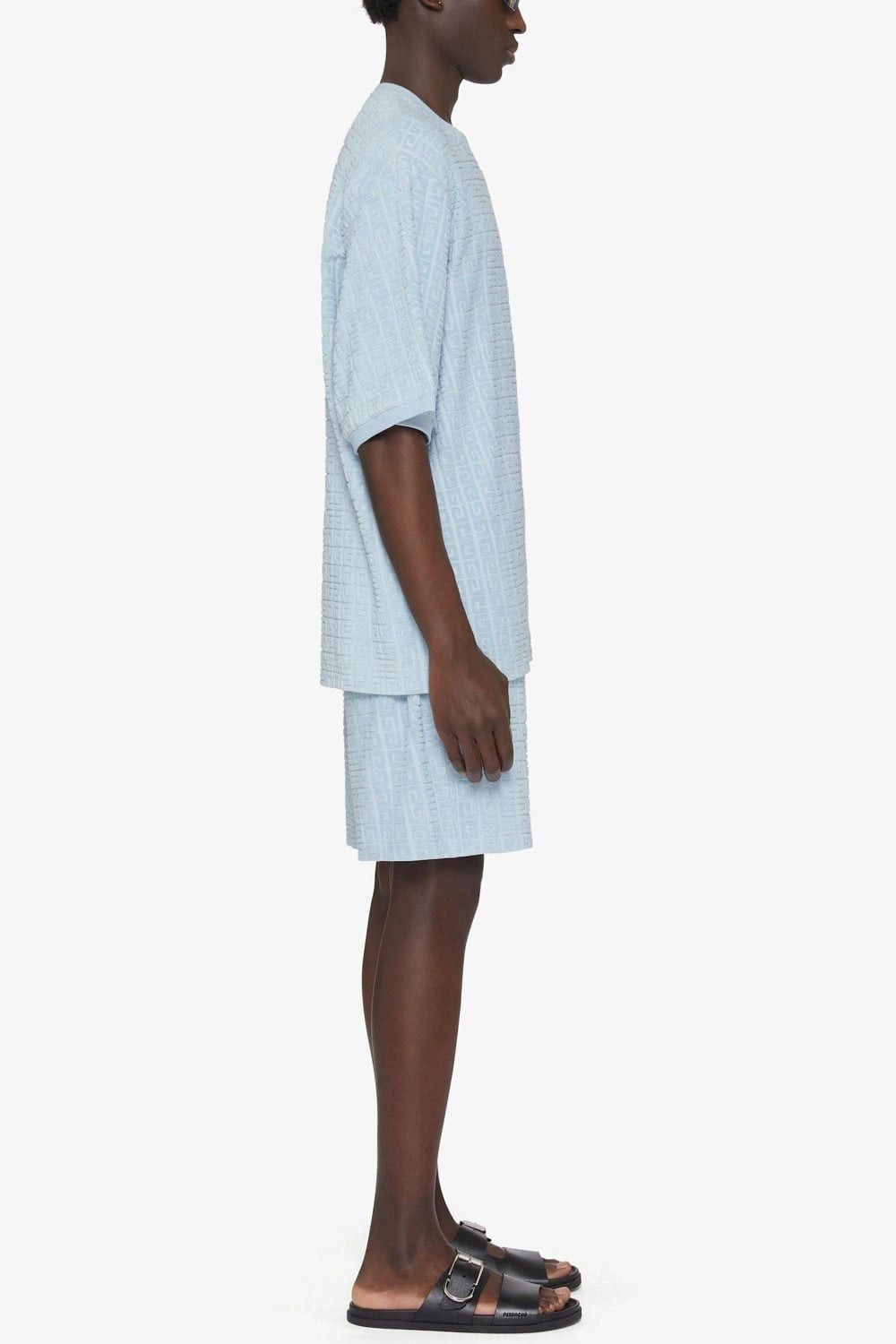 Givenchy o1srvl11e0725 Jacquard Logo T-Shirt in Blue Size US XXL / EU 58 / 5 - 3 Thumbnail