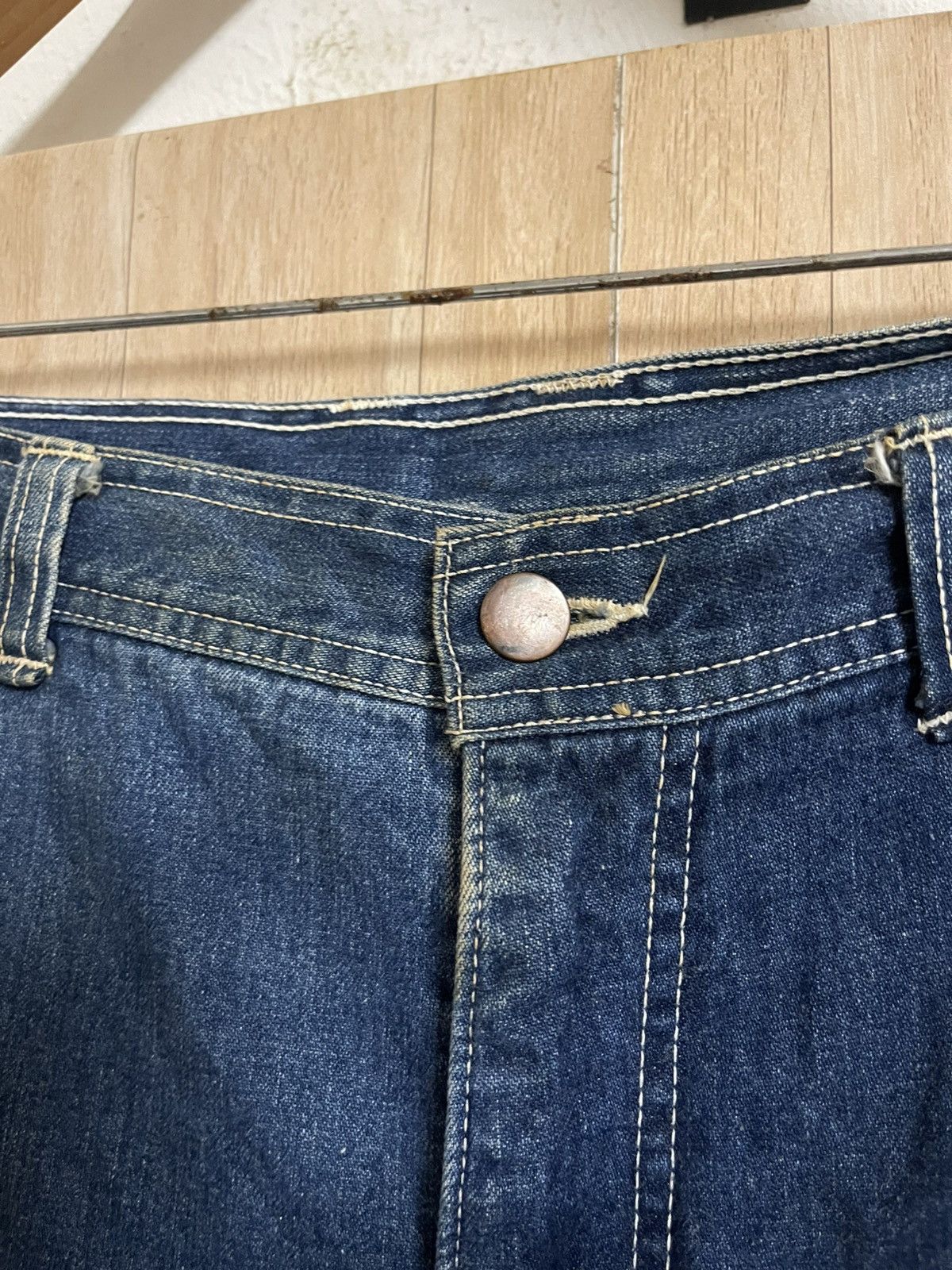 Vintage Vintage 60’s Carpenter Pants W33 L42 Buckle Back by Bobson Size US 33 - 12 Thumbnail