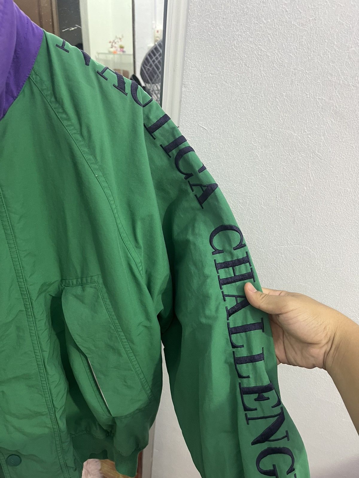 Nautica Vintage Nautica Sailing Spellout Jacket Hidden Hood Size US M / EU 48-50 / 2 - 3 Thumbnail