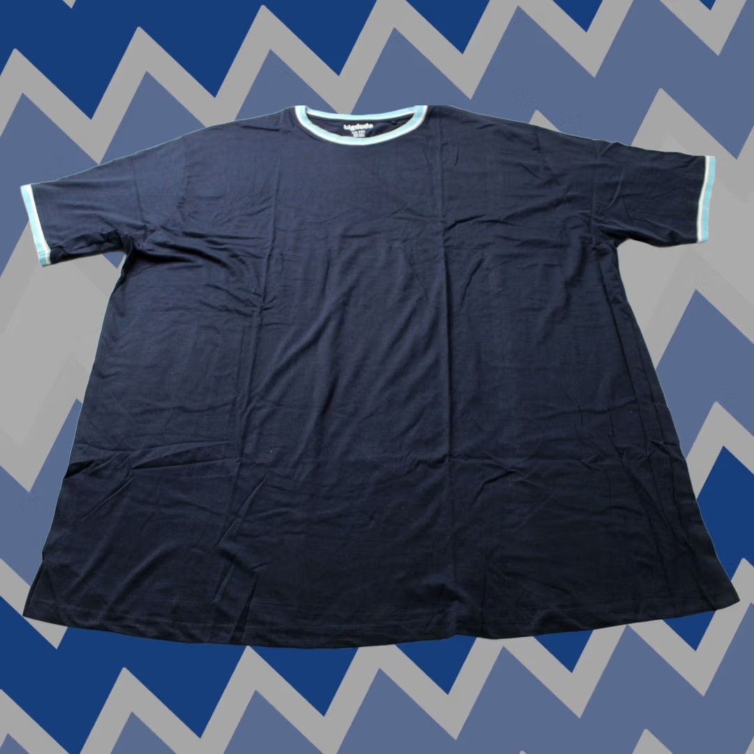 Vintage Bigdude Men's Crewneck T-Shirt Navy 5XL BL1 NWT Size US XXL / EU 58 / 5 - 1 Thumbnail