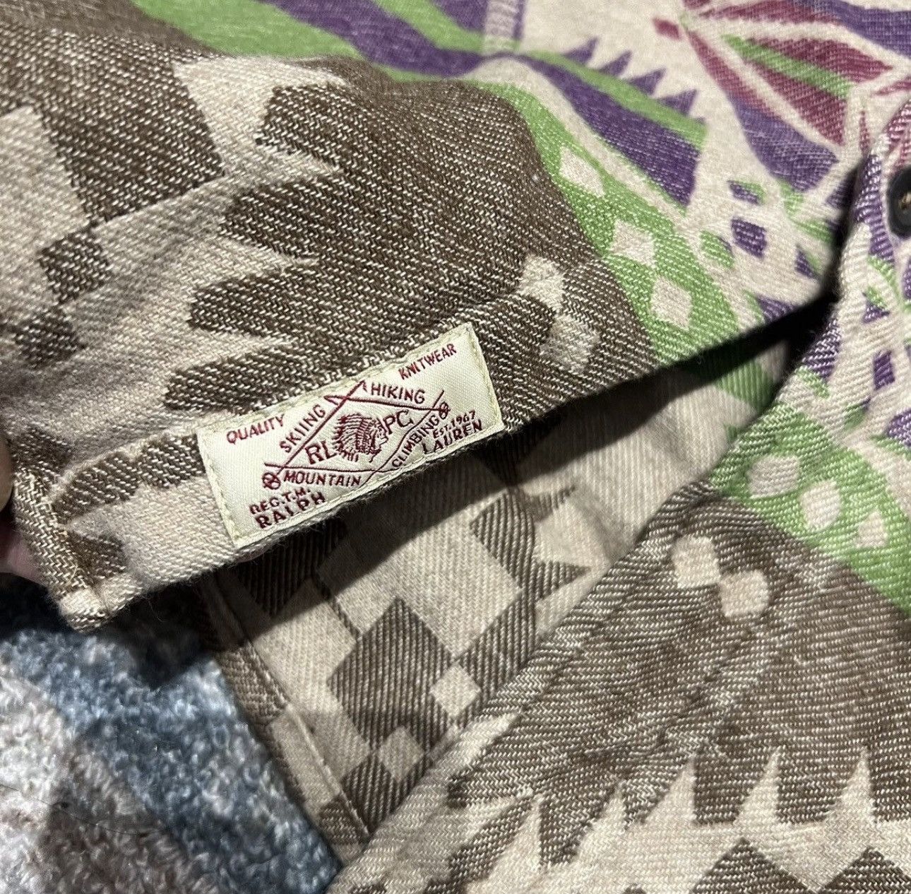RRL Ralph Lauren Ralph Lauren aztec overshirt western Size US M / EU 48-50 / 2 - 4 Thumbnail