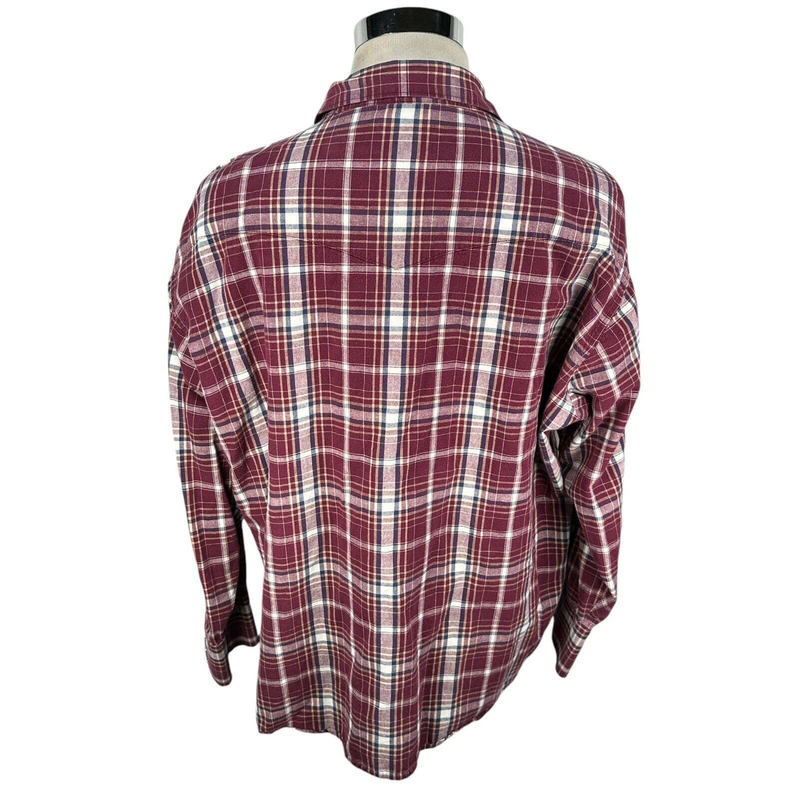 Wrangler Vintage Wrangler Western Shirt Mens 2XL XXL Red White Plaid Size US XXL / EU 58 / 5 - 5 Thumbnail