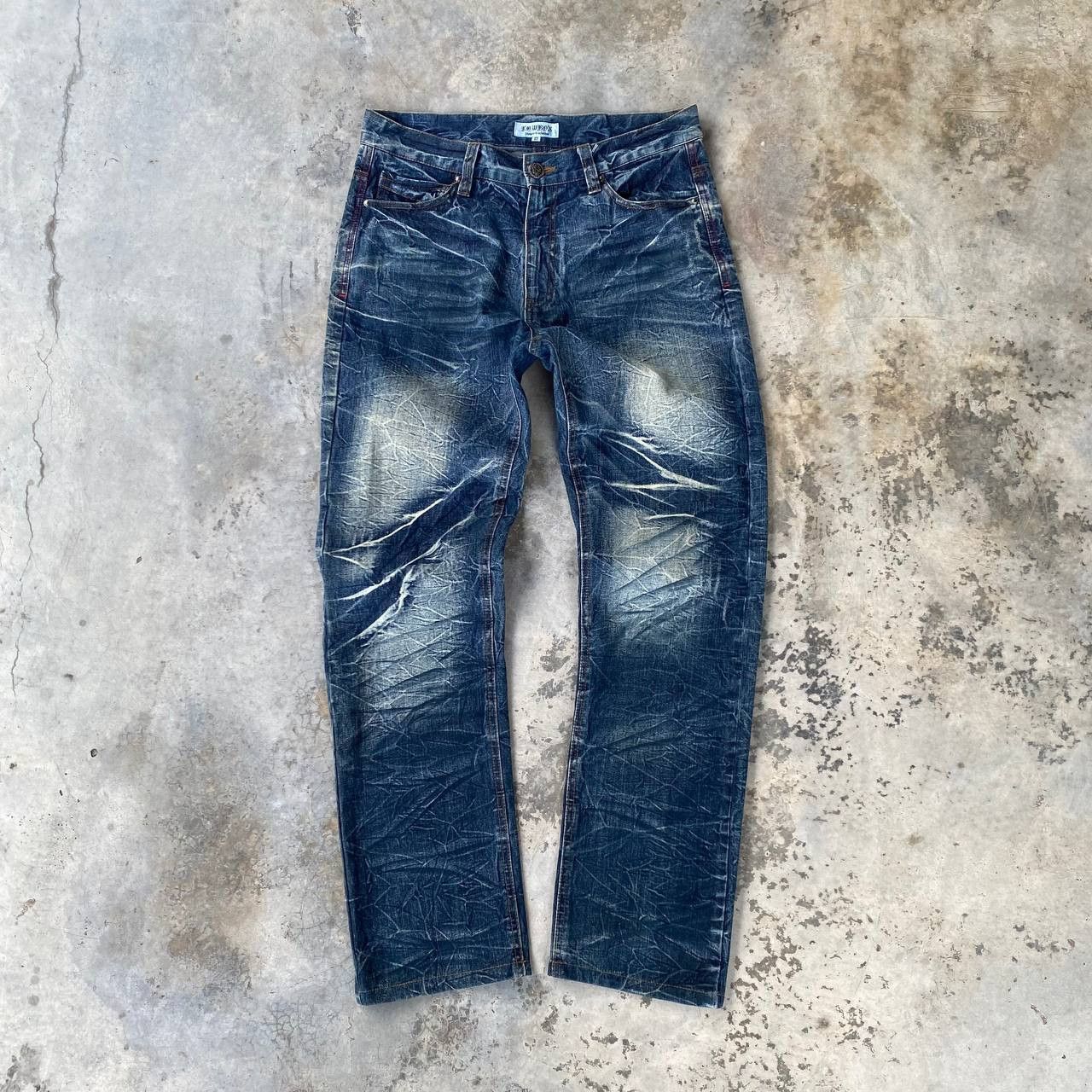 20471120 × LOWBOX × Tornado Mart LOWBOX JAPAN THUNDERSTORM WASH TIGER CLAW SCATTER CRACK MARK Size US 31 - 3 Thumbnail