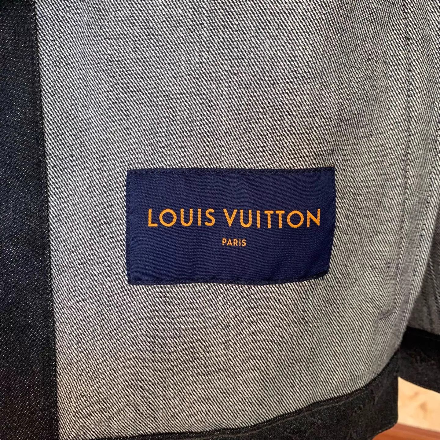 Louis Vuitton Louis Vuitton Gray Monogram Eclipse Denim Jacket Size US L / EU 52-54 / 3 - 2 Thumbnail