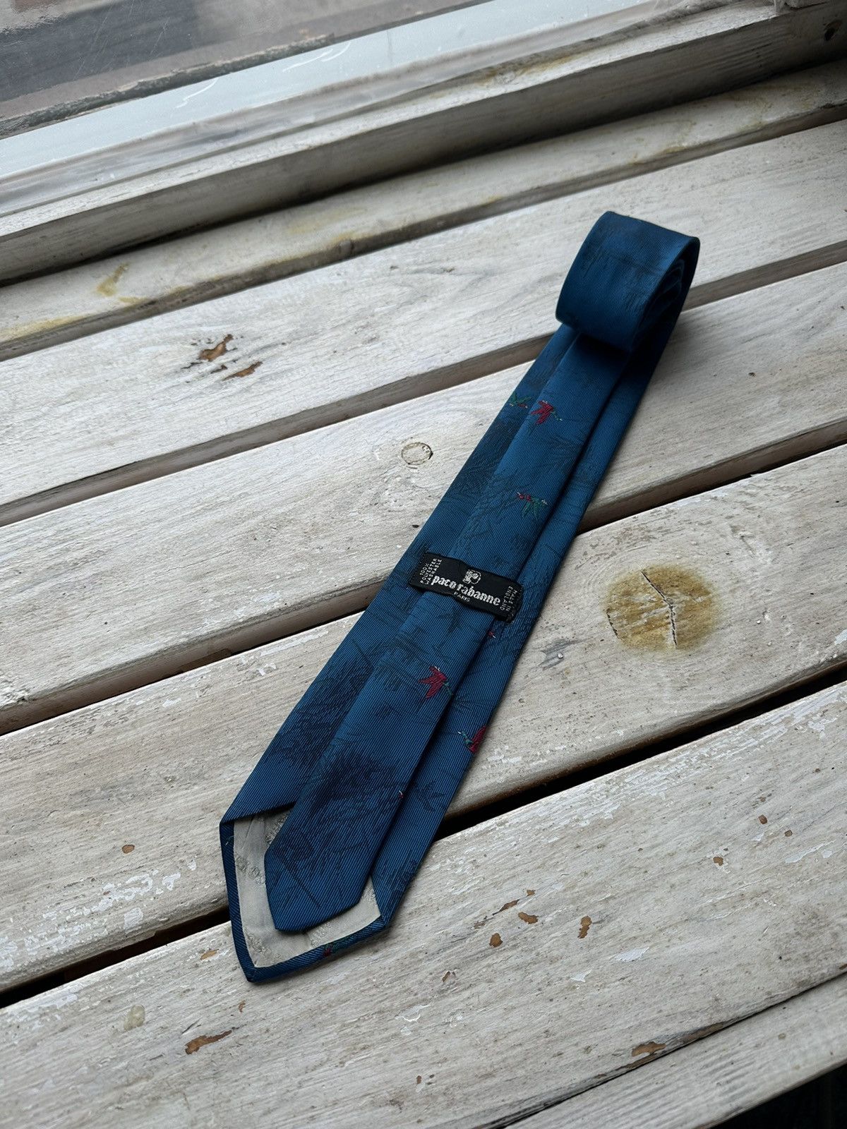 Designer × Vintage 🚨PACO RABANNE RARE VINTAGE 90s LUXURY TIE ENGLAND OLD MONEY Size ONE SIZE - 1 Thumbnail