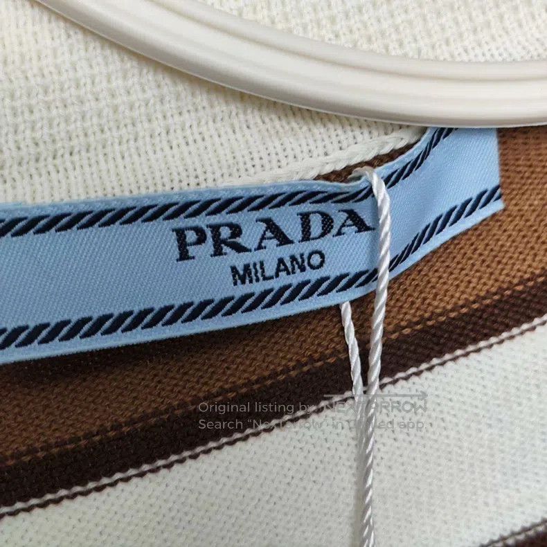 Prada Prada Cotton sweater with short sleeves Size US XXS / EU 40 - 3 Thumbnail