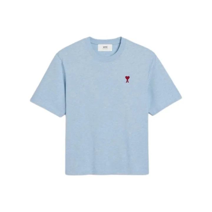 AMIPARIS Love Heart Pattern Blue T-Shirt 0079