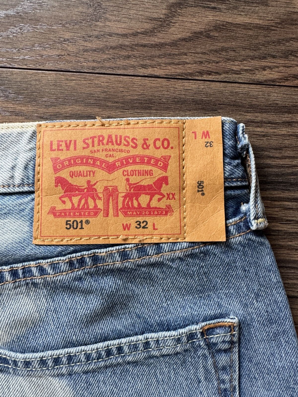 Levi's Levi’s 501® '93 Straight Bleached Cropped Jeans Size US 32 / EU 48 - 6 Thumbnail