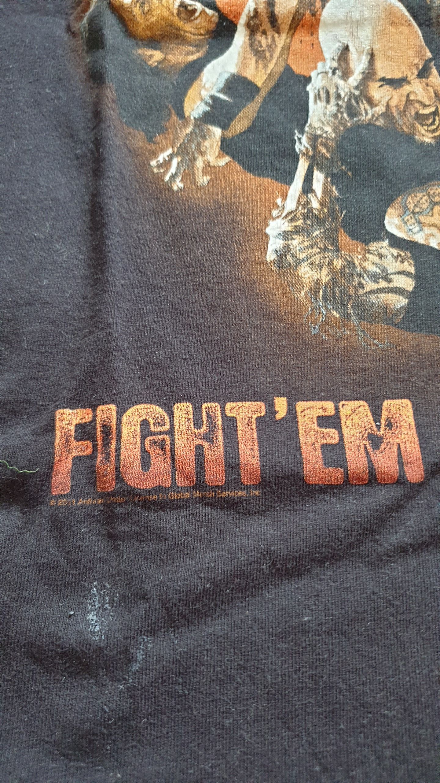 Band Tees × Hanes ANTHRAX - Fight'Em 'Til You Can't - Tour 2011 Size US XL / EU 56 / 4 - 4 Thumbnail