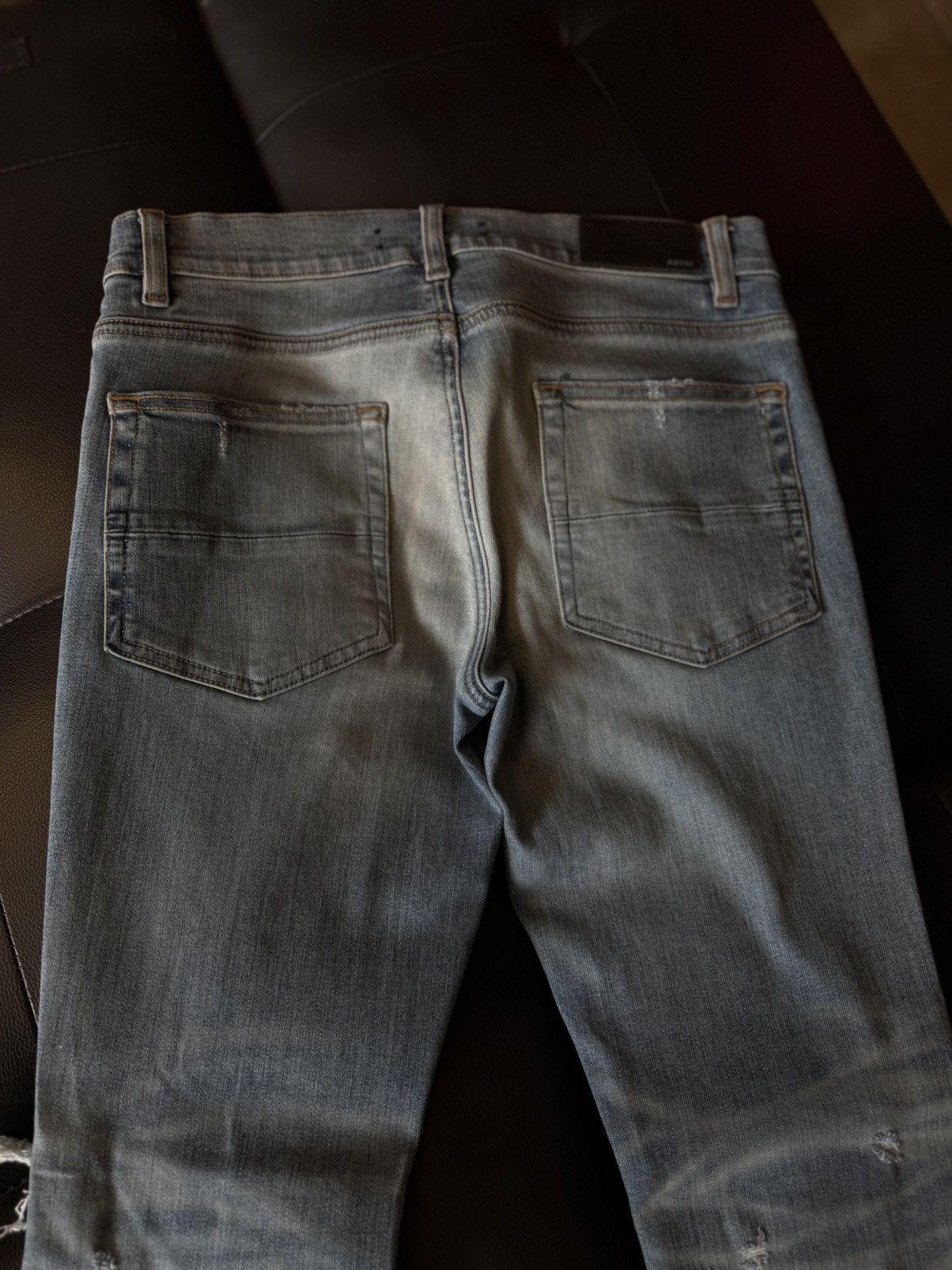 Amiri Amiri Blue Jeans Sparkle Glitter Patch Size 31 Flawless 🧼 Size US 31 - 10 Thumbnail