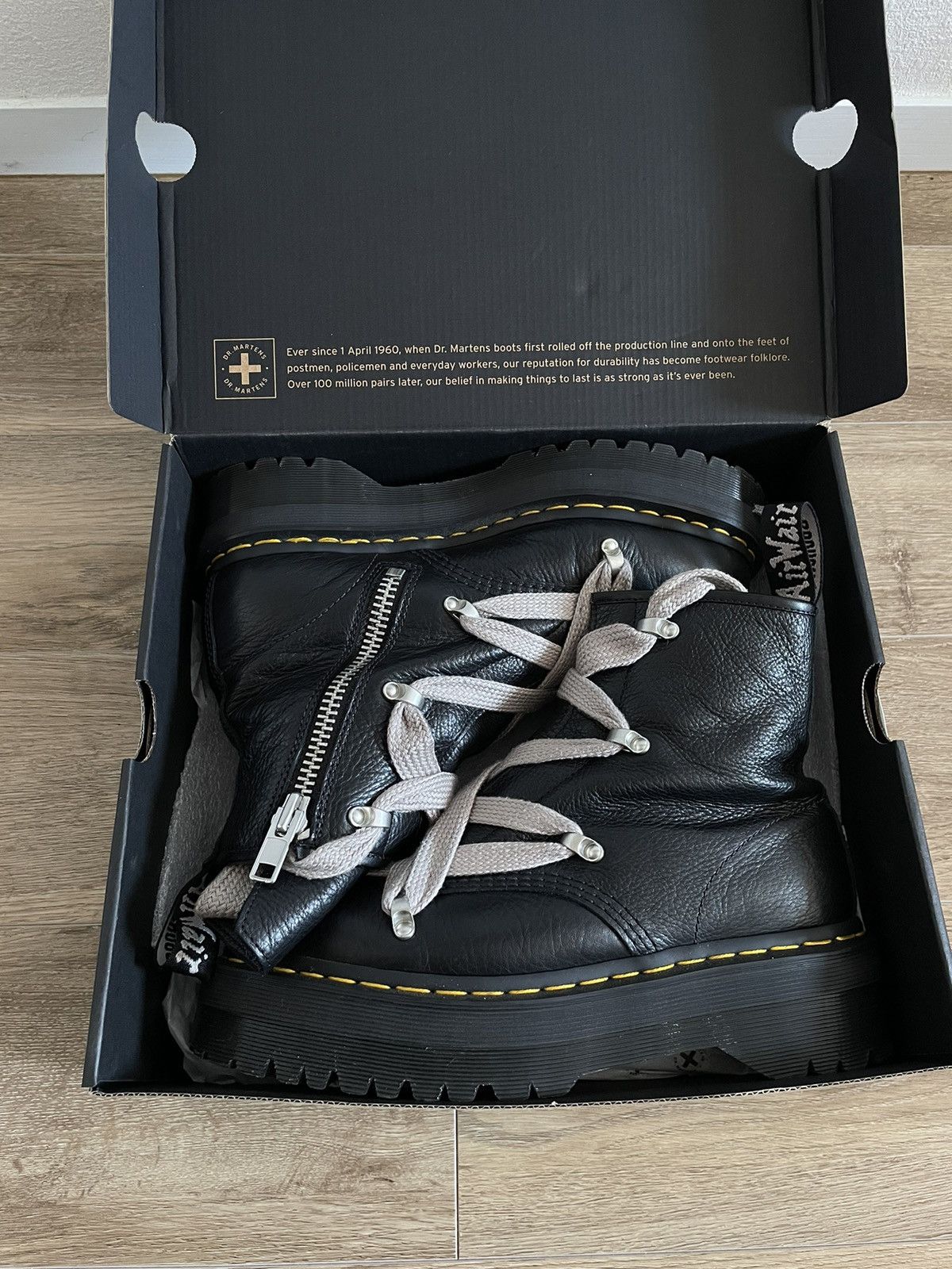 Rick Owens Rick Owens Dr Doc Martens Jumbo Hex Pentagram