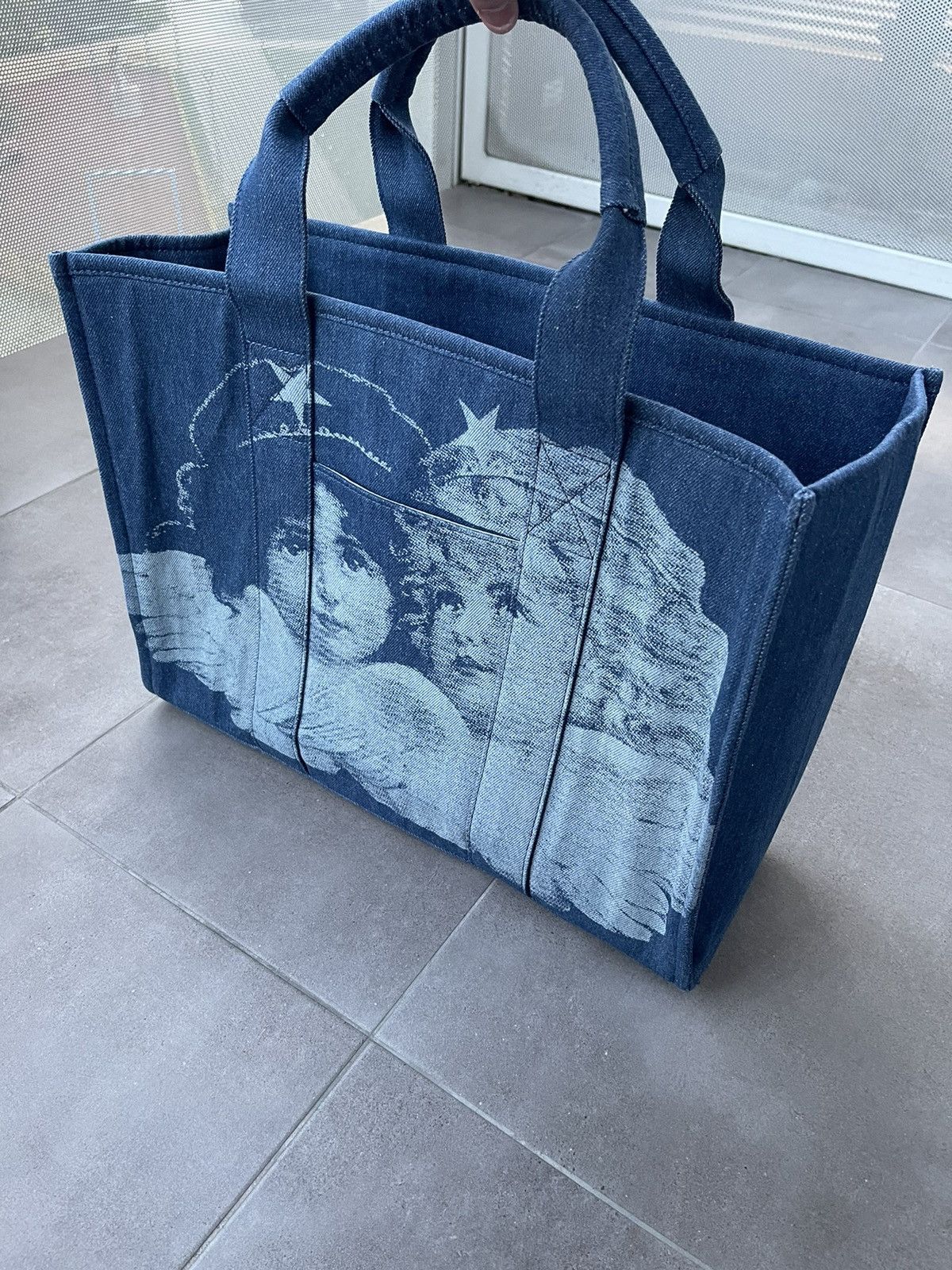 Fiorucci !DS! SS23 Fiorucci Angels Denim Blue Shopper Bag Size ONE SIZE - 6 Thumbnail