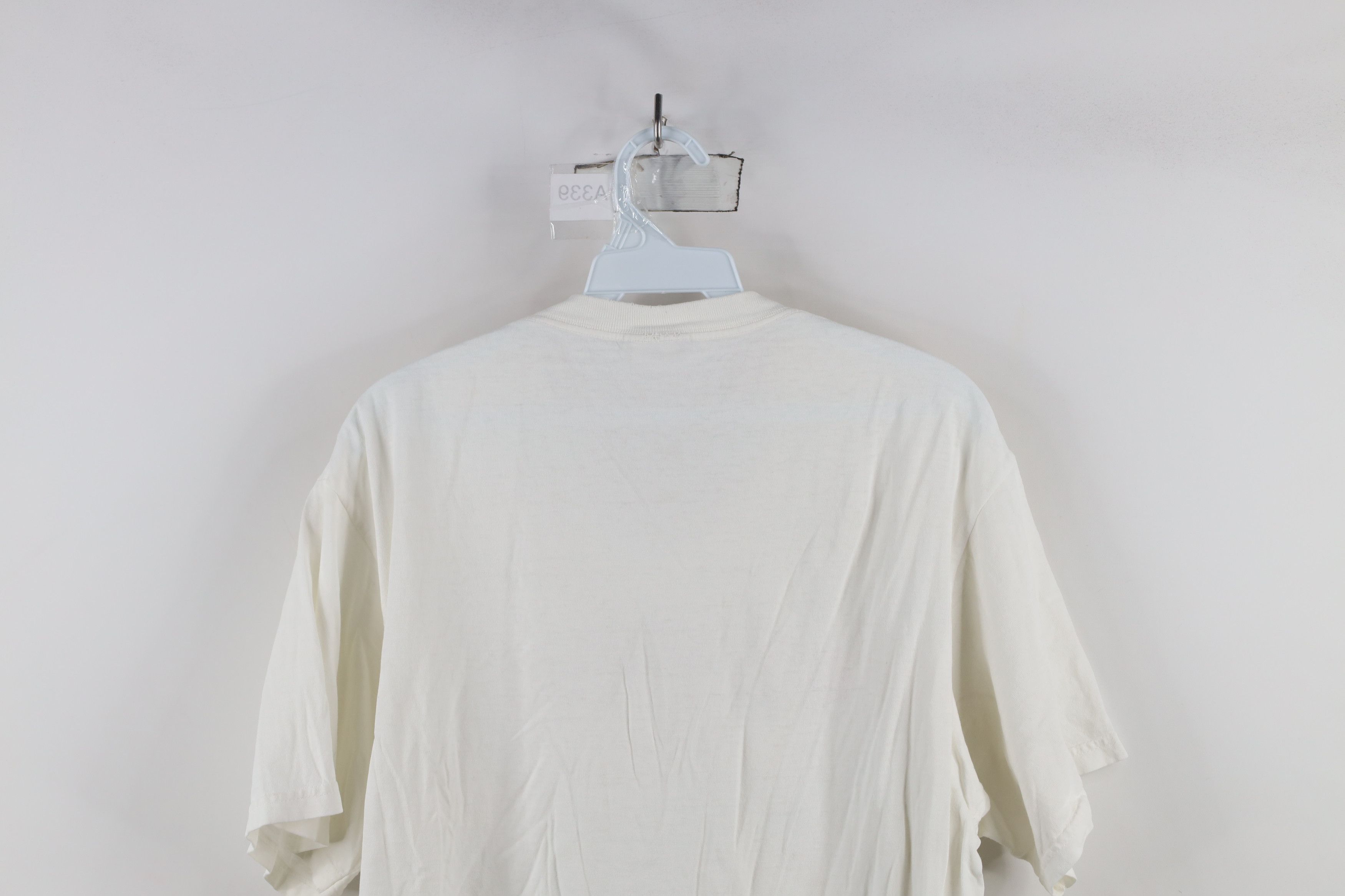 Nike × Vintage Vintage 90s Nike Spell Out Short Sleeve T-Shirt White Size US M / EU 48-50 / 2 - 14 Thumbnail