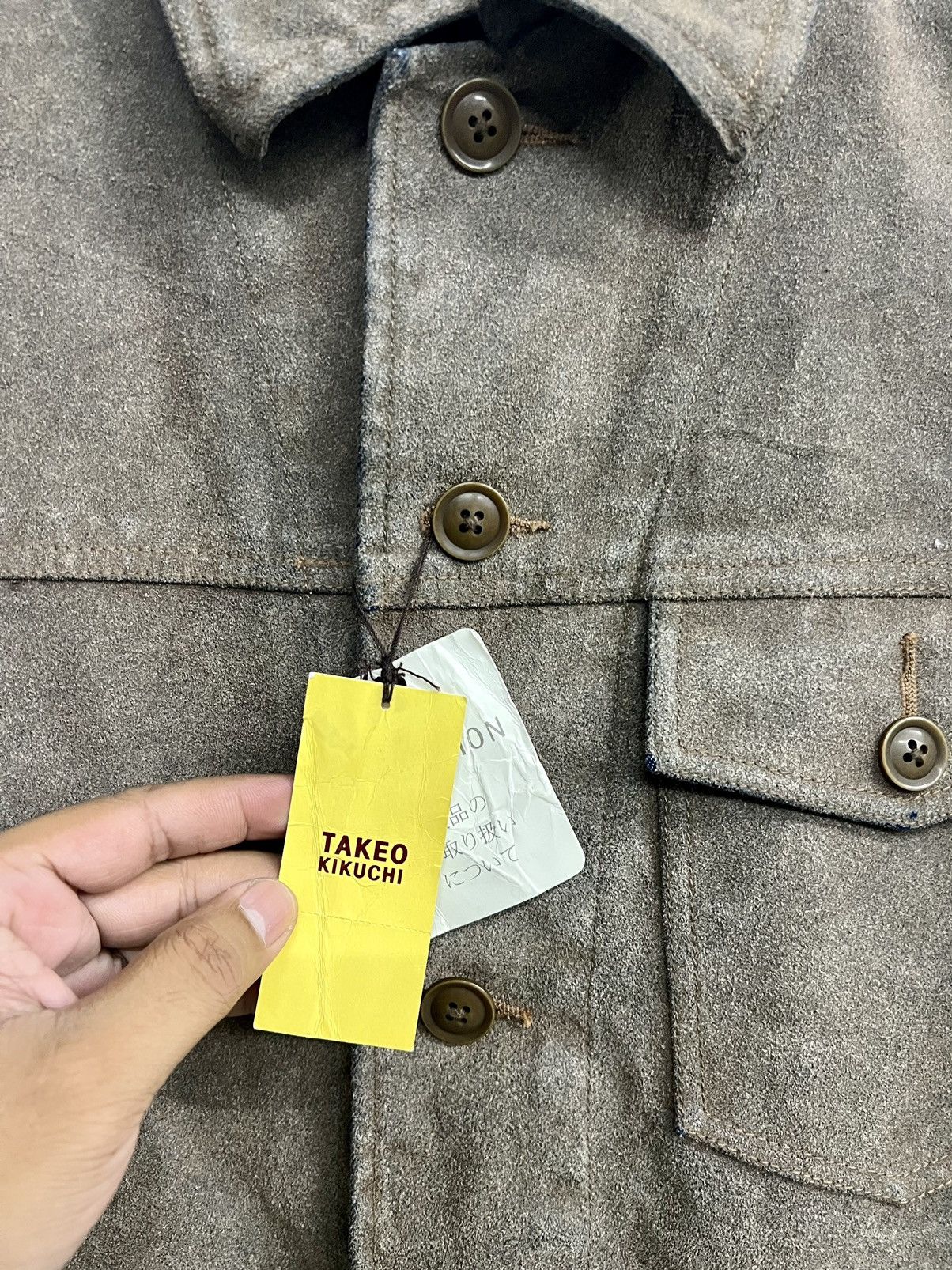 Japanese Brand Japanese Brand Takeo Kikuchi Leather Workwear Jacket Size US M / EU 48-50 / 2 - 8 Thumbnail