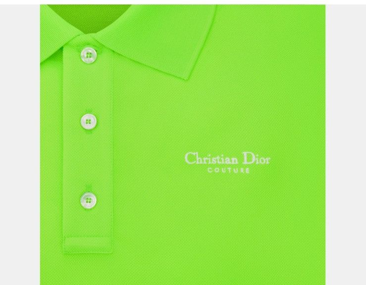 Dior o1w1db10225 483J834A Couture Polo Shirt in Fluorescent Green Size US M / EU 48-50 / 2 - 3 Thumbnail