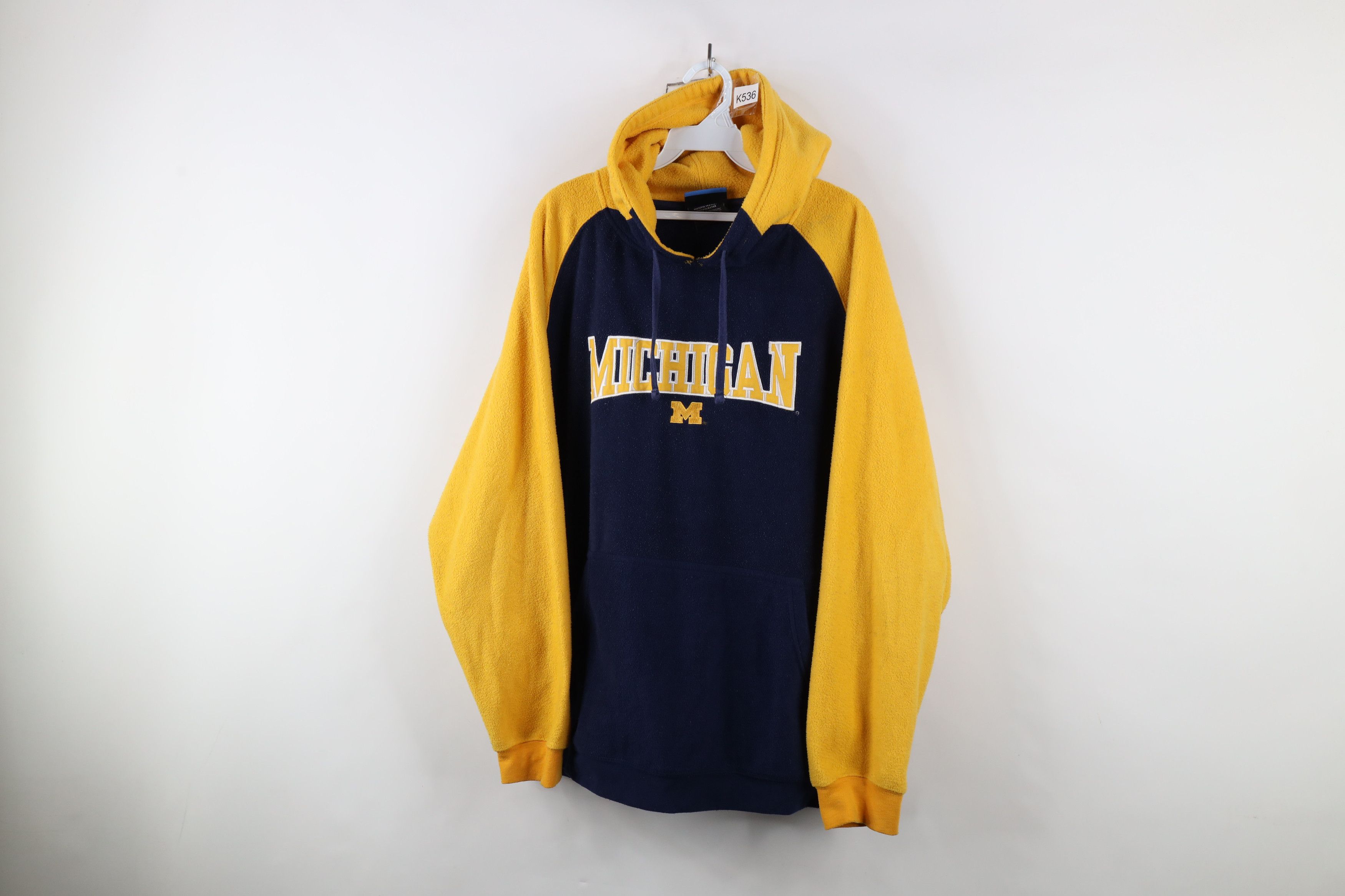 Vintage Vintage University of Michigan Fleece Hoodie Sweatshirt Size US XL / EU 56 / 4 - 1 Thumbnail
