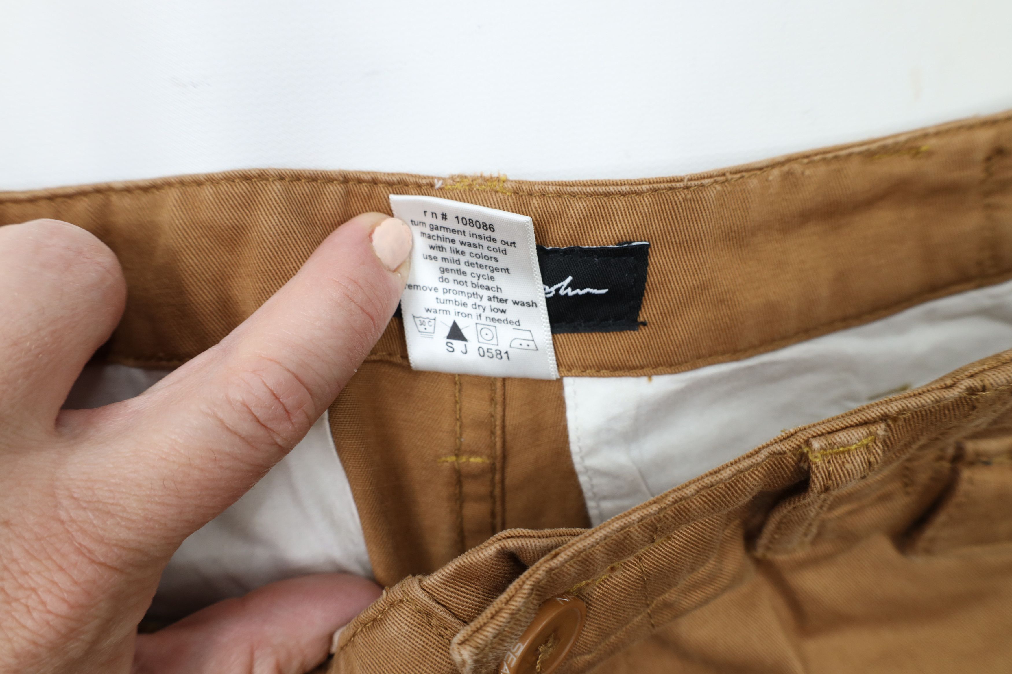 Sean John × Vintage Vintage 90s Y2K Sean John Baggy Wide Leg Cargo Pants Brown Size US 32 / EU 48 - 10 Thumbnail