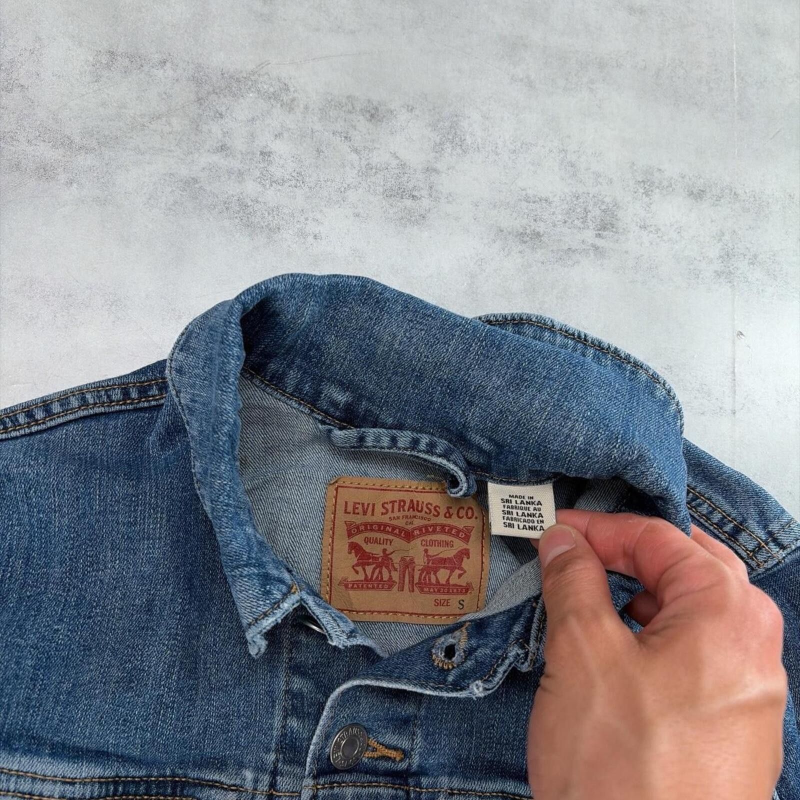 Levi's Y2K Blue Levi’s Grunge Trucker Denim Jacket Size S / US 4 / IT 40 - 5 Thumbnail