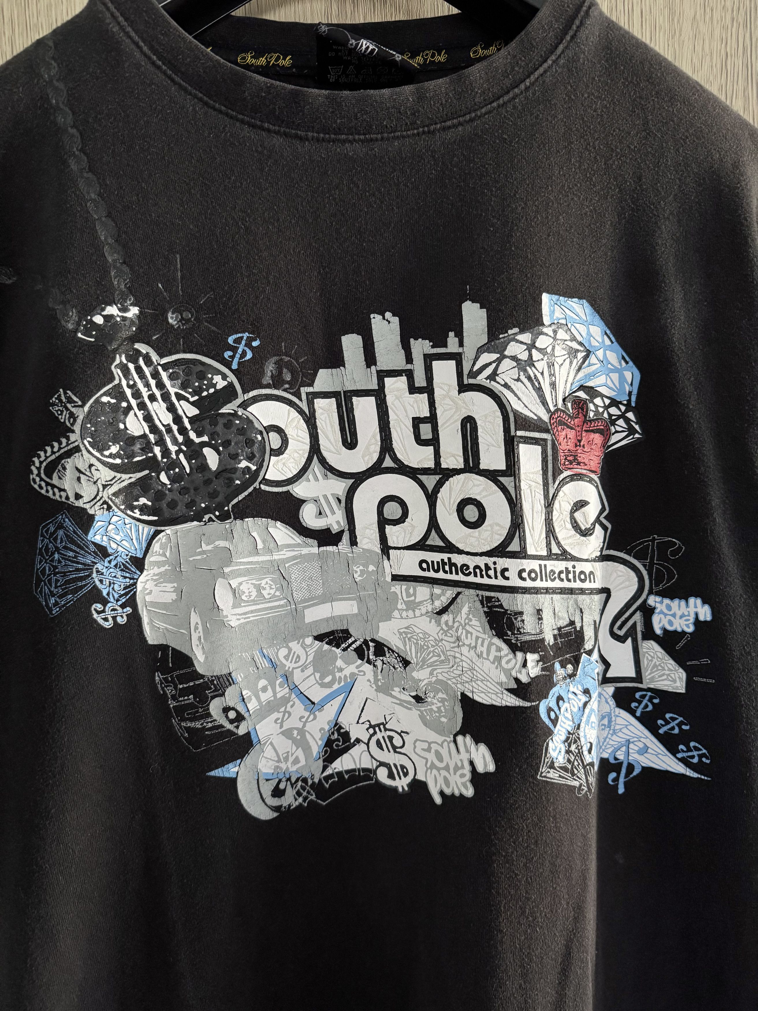Southpole Vintage Y2k Southpole Grunge Oversized T-Shirt Size US XL / EU 56 / 4 - 5 Thumbnail