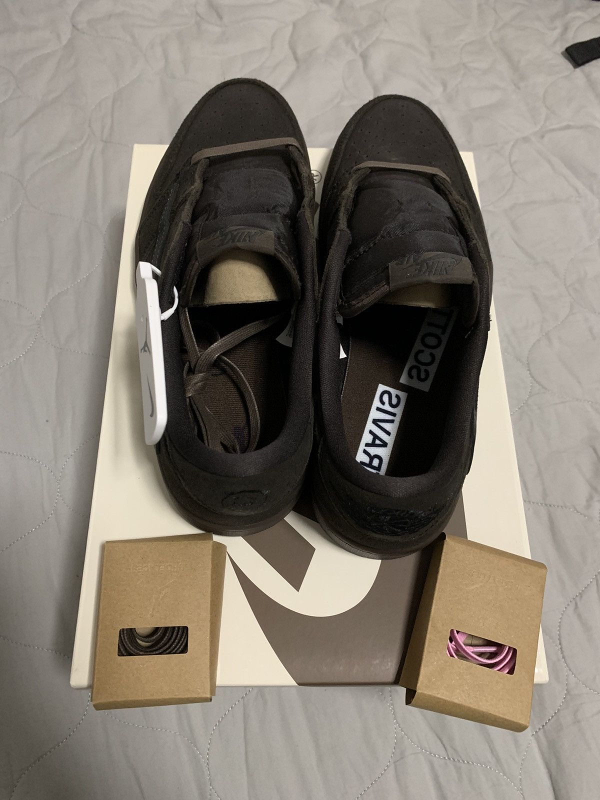 Jordan Brand Jordan 1 Travis Scott Vetvet Brown Retro Low TS Size US 10.5 / EU 43-44 - 6 Thumbnail