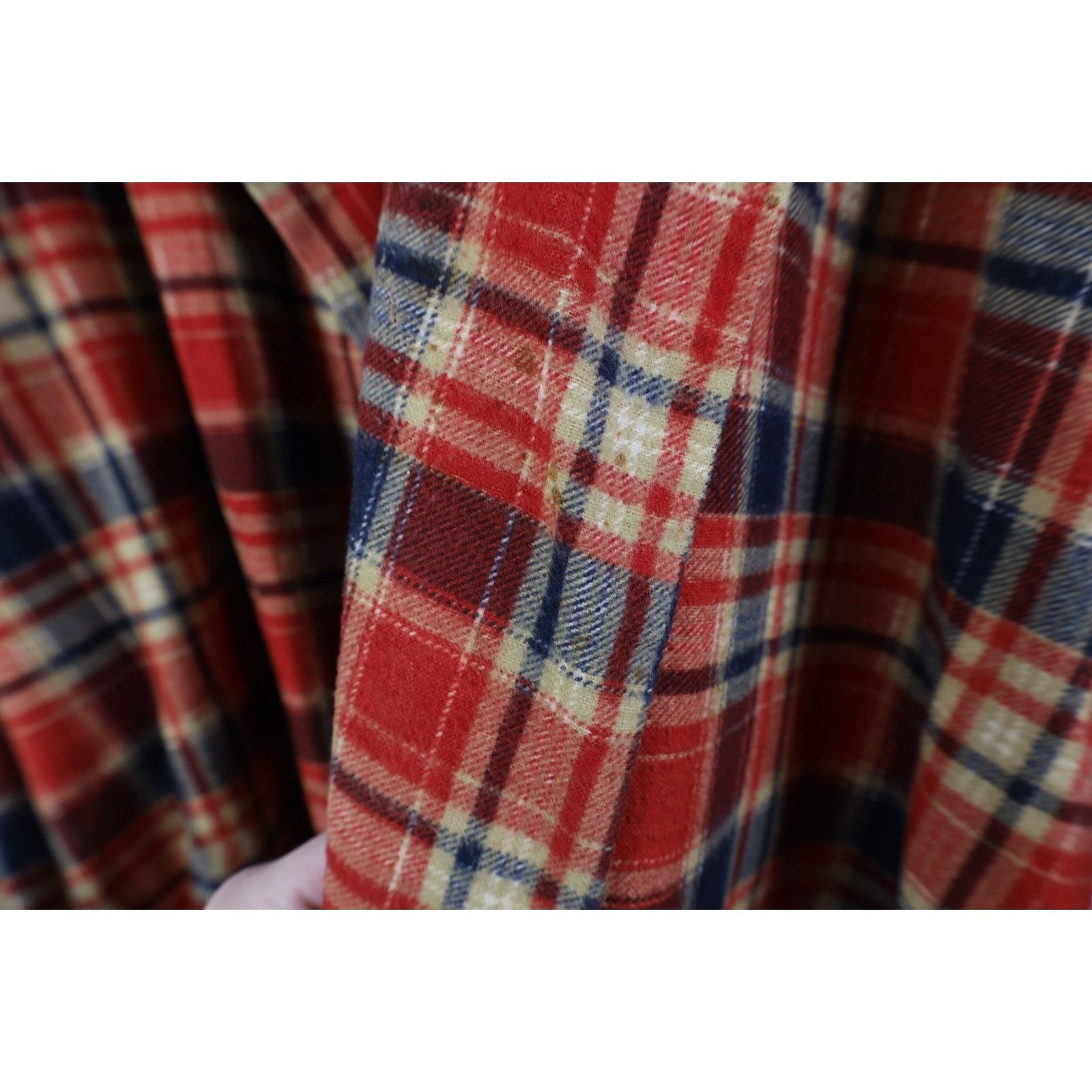Vintage Vintage 70s Streetwear Distressed Flannel Belted Bath Robe Size US L / EU 52-54 / 3 - 7 Thumbnail