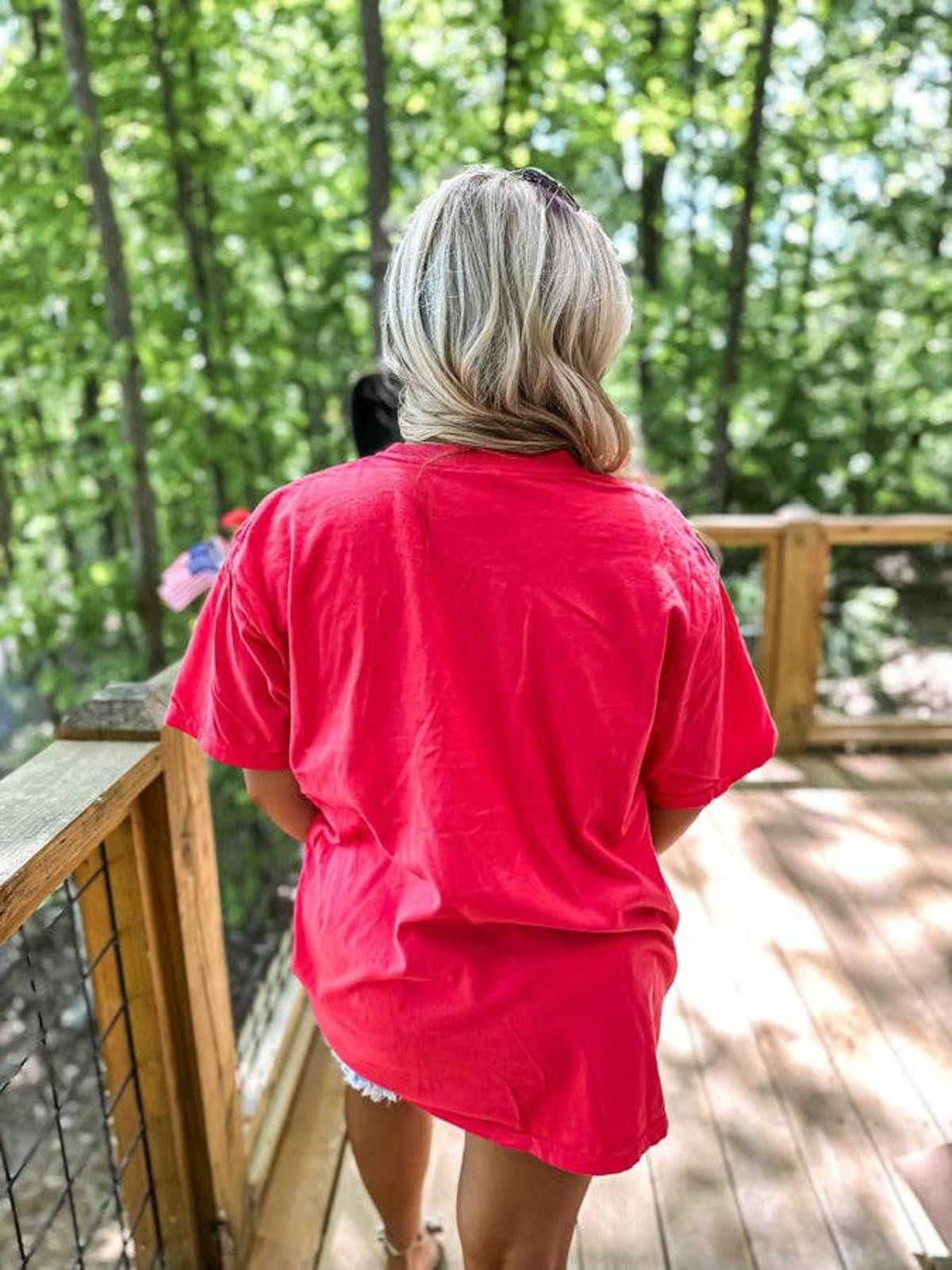 Bad Birdie Paprika God Bless America Graphic Tee Size S / US 4 / IT 40 - 3 Thumbnail