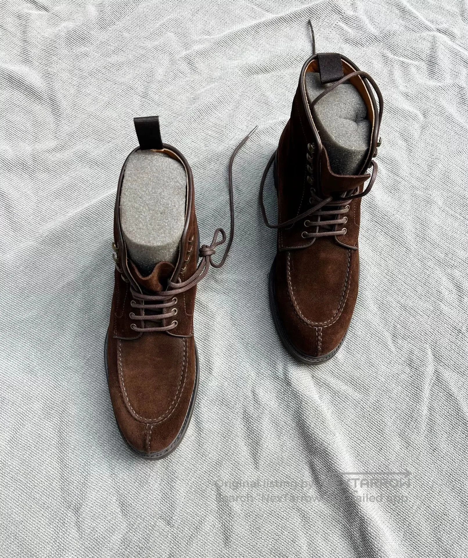 Berwick 1707 Berwick1707 Handmade Spanish Suede Tanker Boots. Size US 6 / EU 39 - 6 Thumbnail
