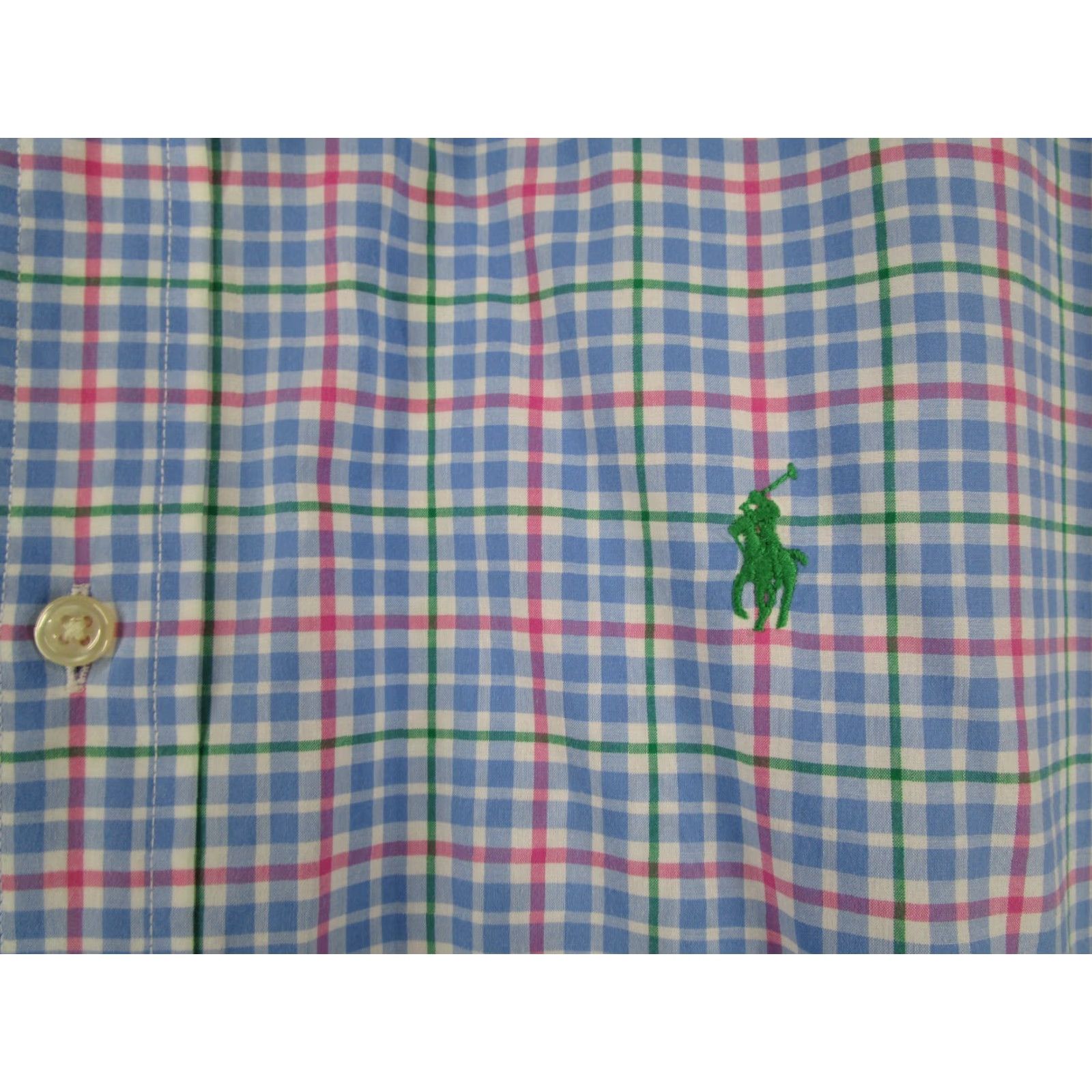 Ralph Lauren VINTAGE Ralph Lauren Shirt Mens Large Blue Plaid Casual Long Sleeve Button-Up Classic 2010s Mens Size US L / EU 52-54 / 3 - 4 Thumbnail