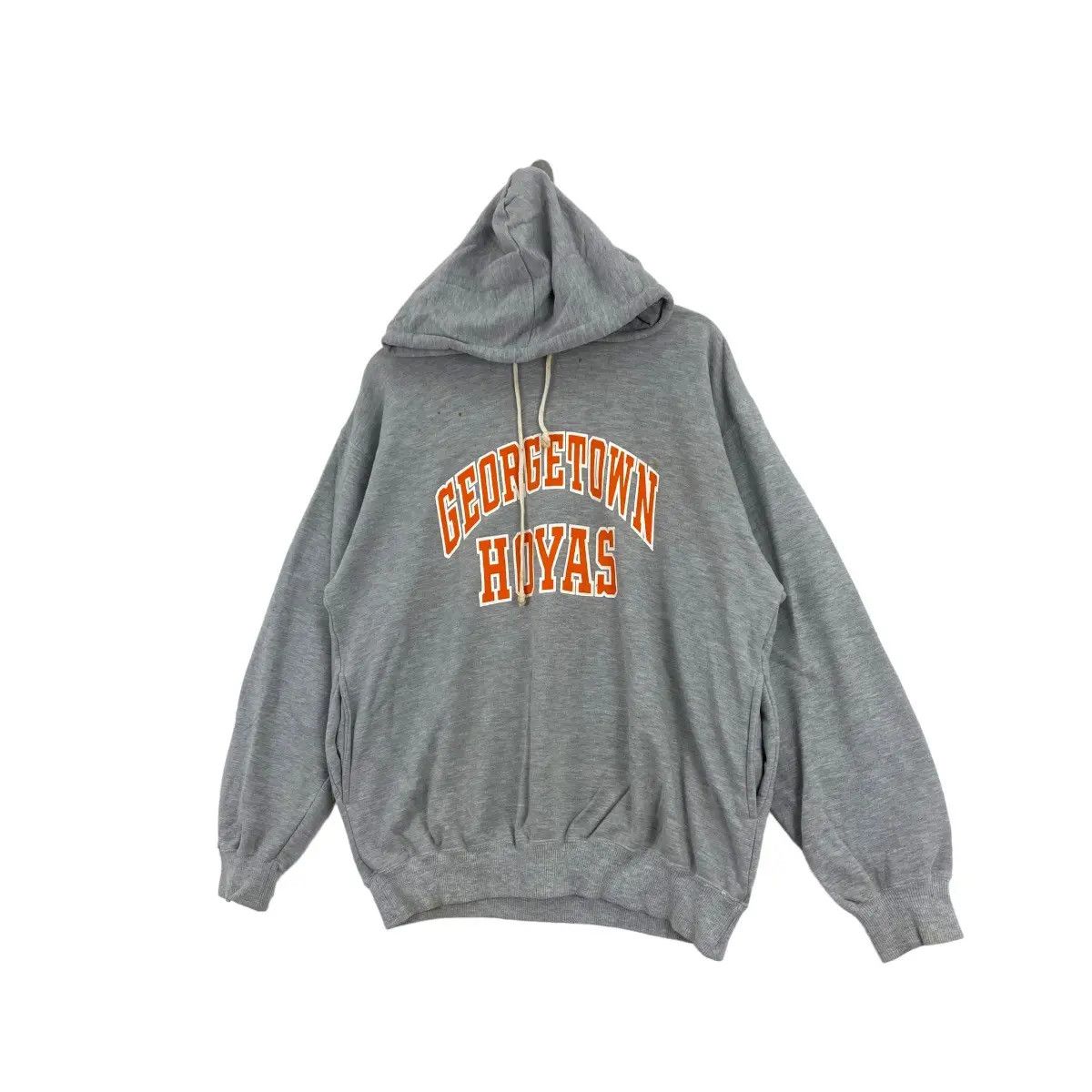 NCAA × Vintage Vtg GEORGETOWN HOYAS NCAA Basketball College Hoodie Size US L / EU 52-54 / 3 - 2 Thumbnail