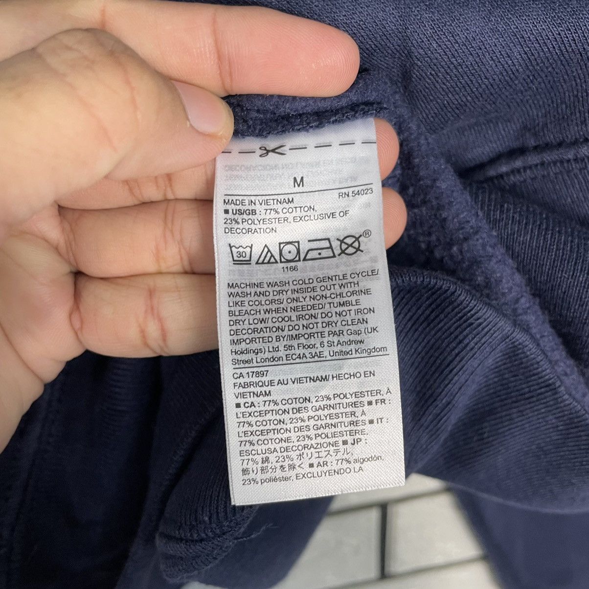 Gap Gap Big Logo Blue Hoodie Size US M / EU 48-50 / 2 - 14 Thumbnail
