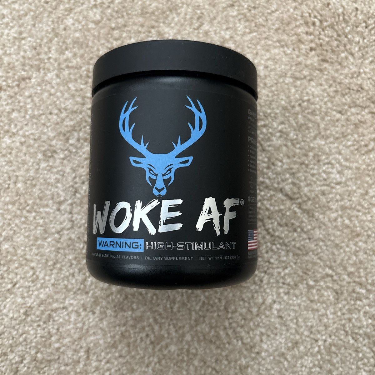 Other Woke AF pre-workout supplement in black and blue Size ONE SIZE - 1 Thumbnail