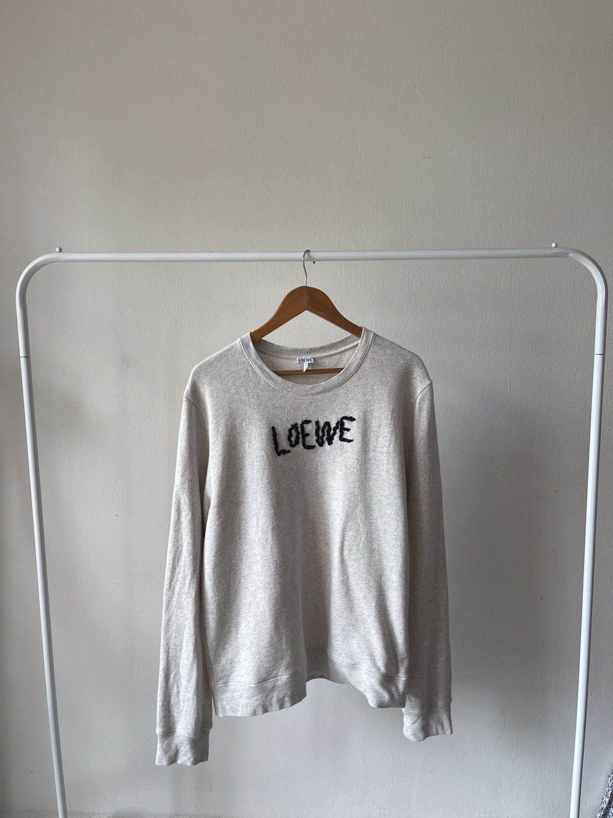 Loewe Loewe Embroidered Logo Sweatshirt Size US L / EU 52-54 / 3 - 3 Thumbnail